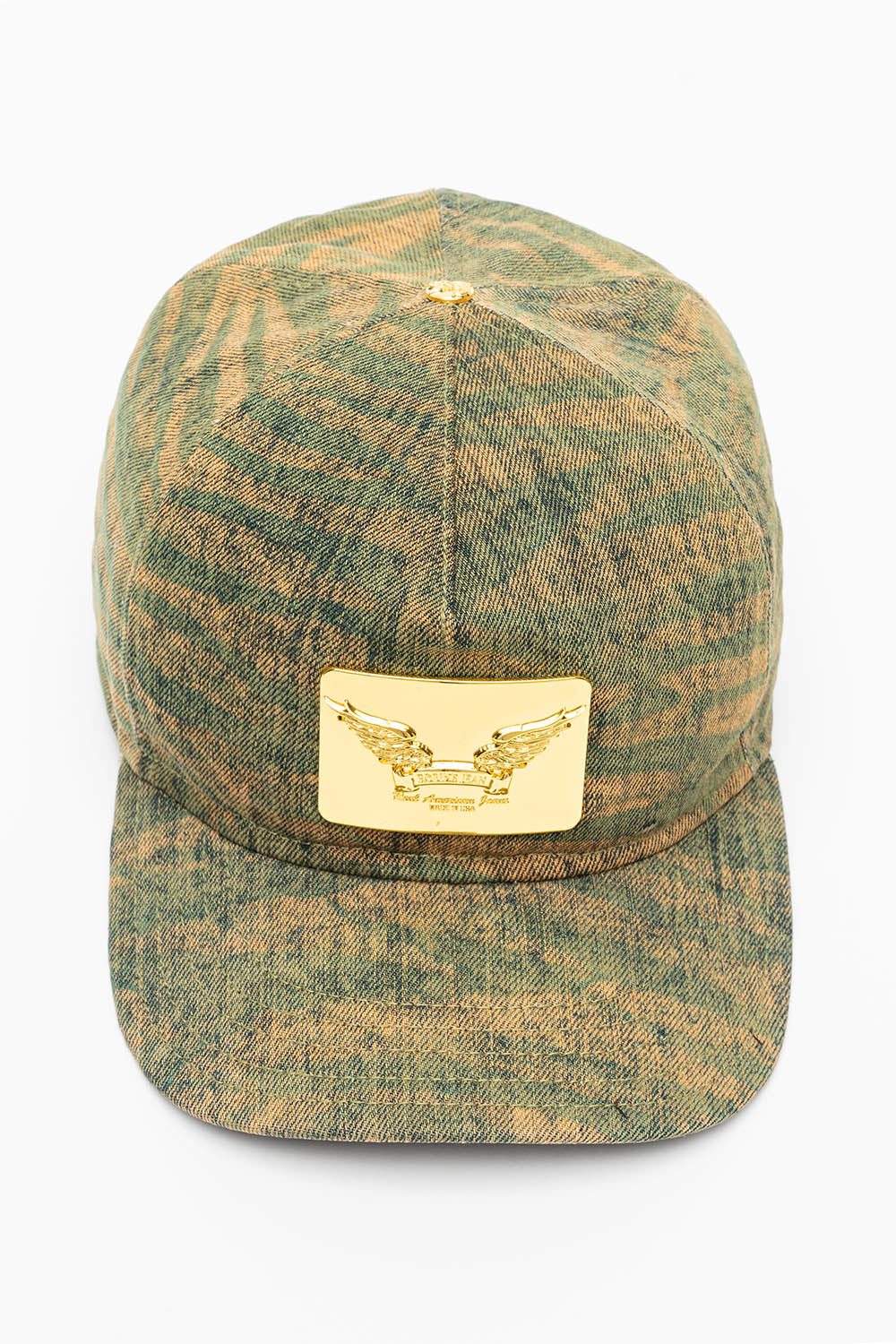 ROBIN’S GOLD PLATED CAP IN K-WASH TURQUOISE - Image 3