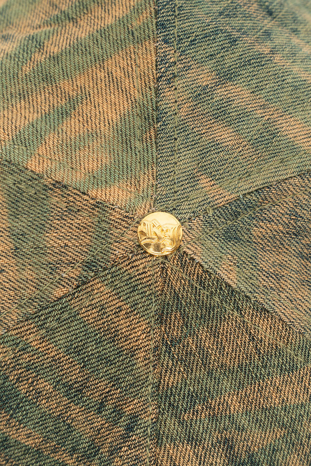 ROBIN’S GOLD PLATED CAP IN K-WASH TURQUOISE - Image 4