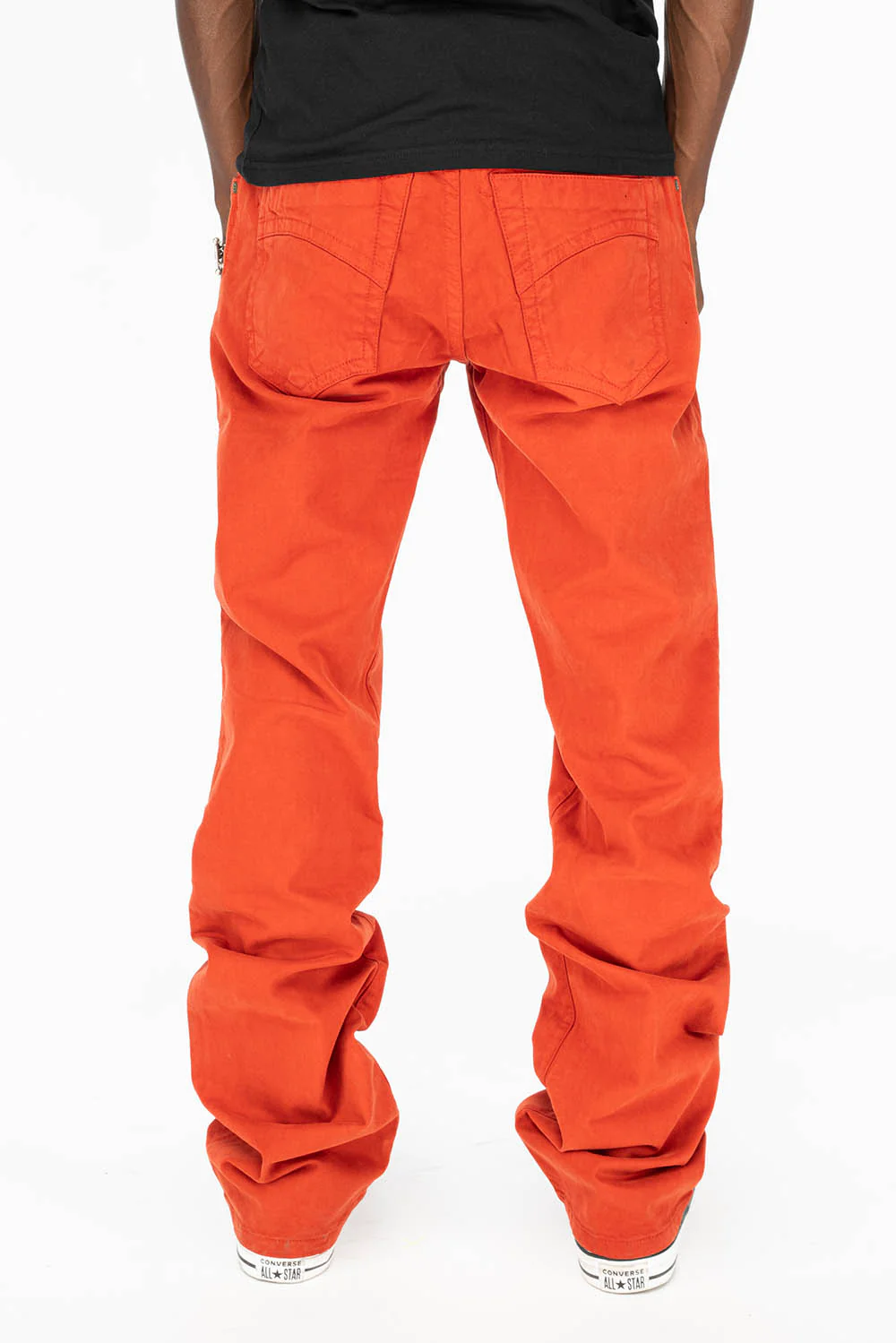 CLASSIC 5 POCKET STRAIGHT LEG JEANS IN BRICK - Image 4