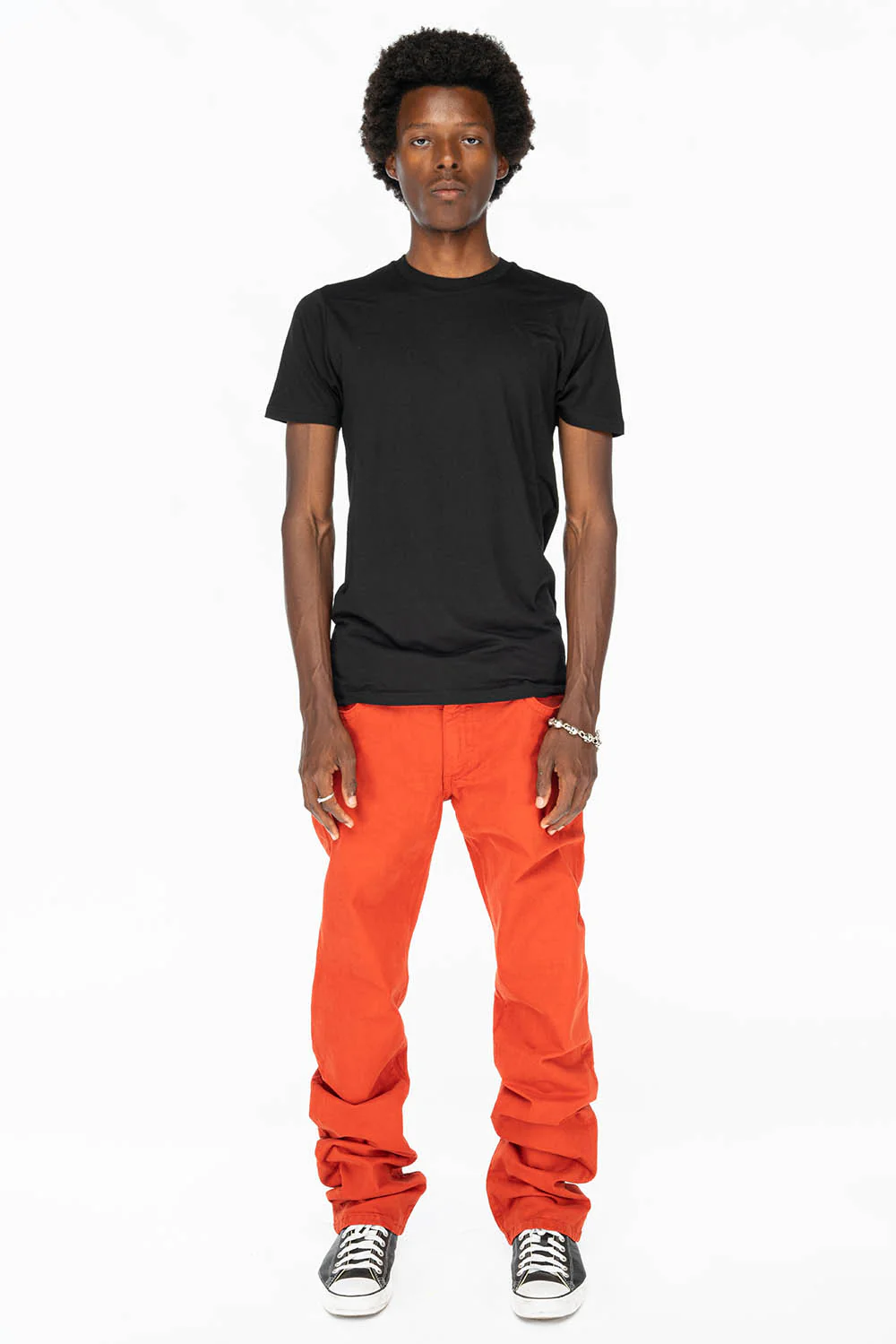 CLASSIC 5 POCKET STRAIGHT LEG JEANS IN BRICK - Image 5