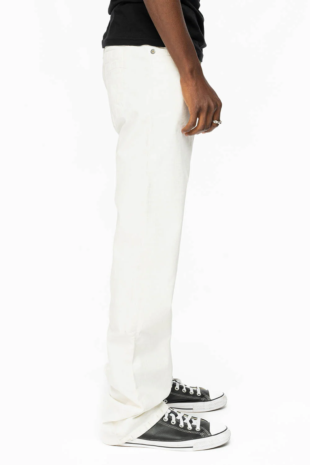 CLASSIC 5 POCKET  STRAIGHT  LEG JEANS  IN WHITE MADONNA WASH - Image 5