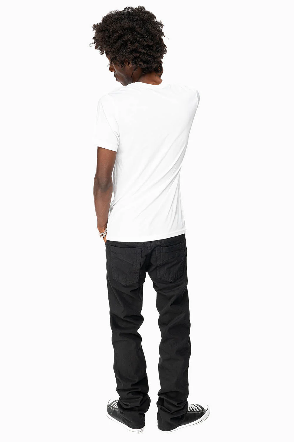 CLASSIC STRAIGHT LEG JEANS IN BLACK WASH - Image 3