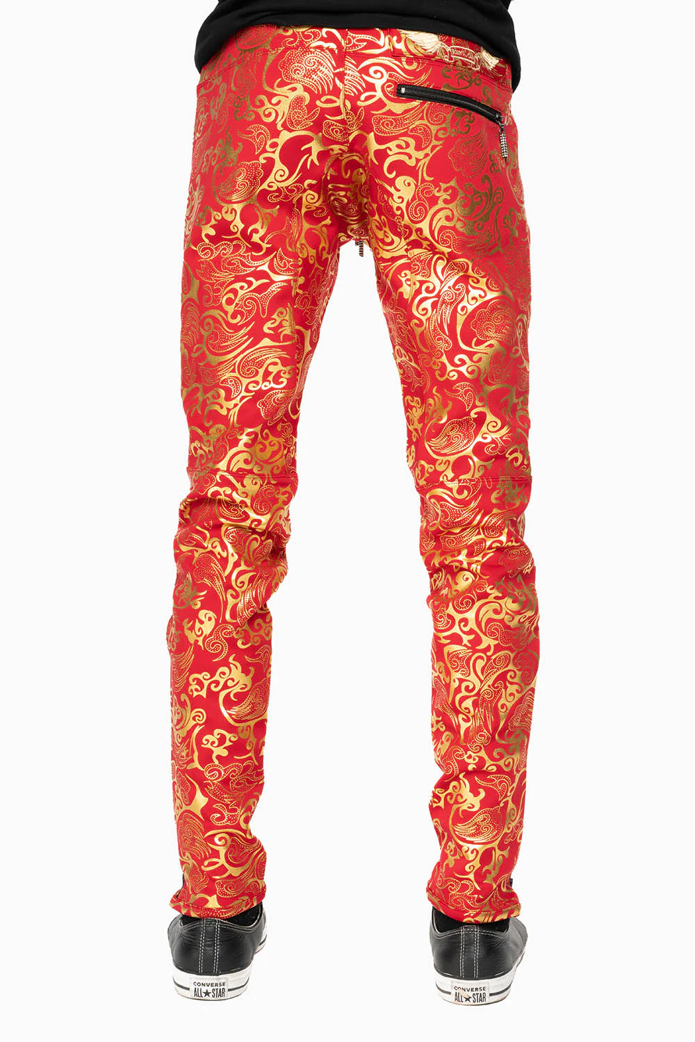 CLOUD JOGGER IN RED AND GOLD - Image 3