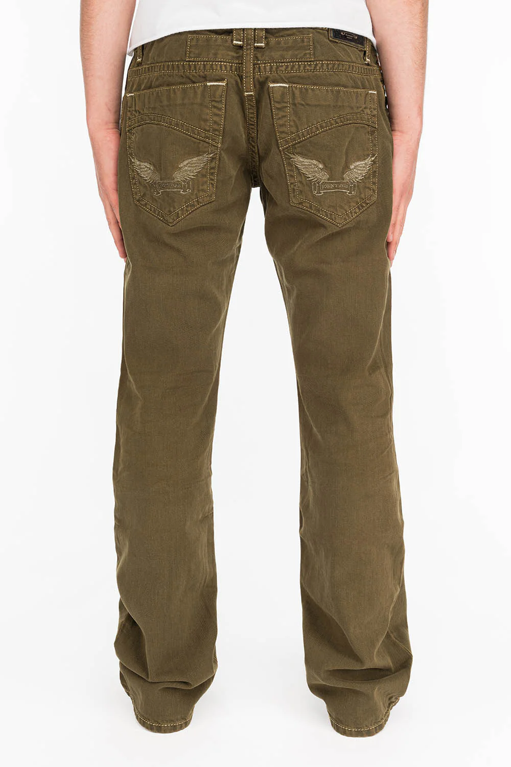 CLASSIC 5 POCKET STRAIGHT LEG IN DARK GREEN WASH - Image 3