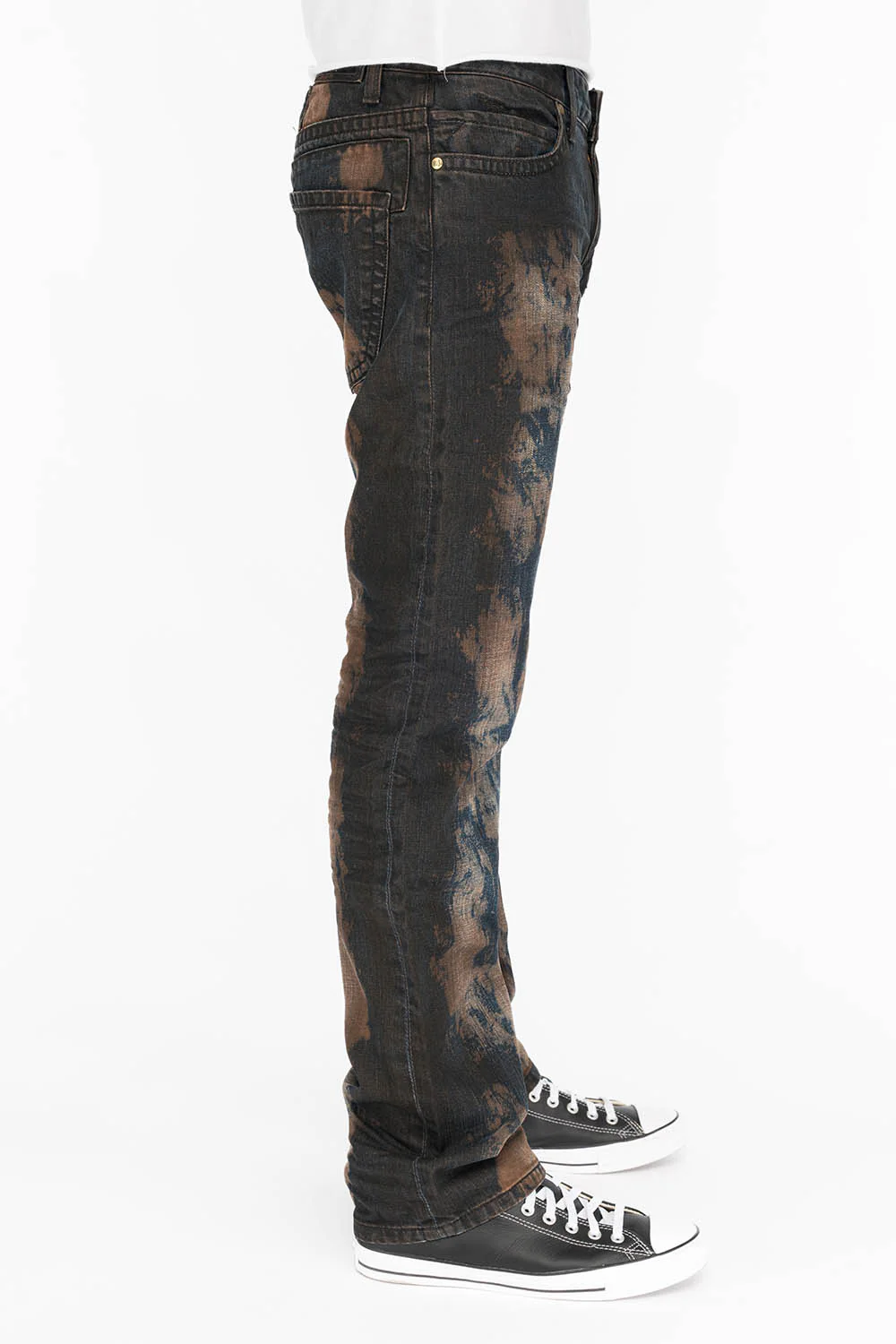 CLASSIC 5 POCKET STRAIGHT LEG IN TIPPY RED WASH - Image 2