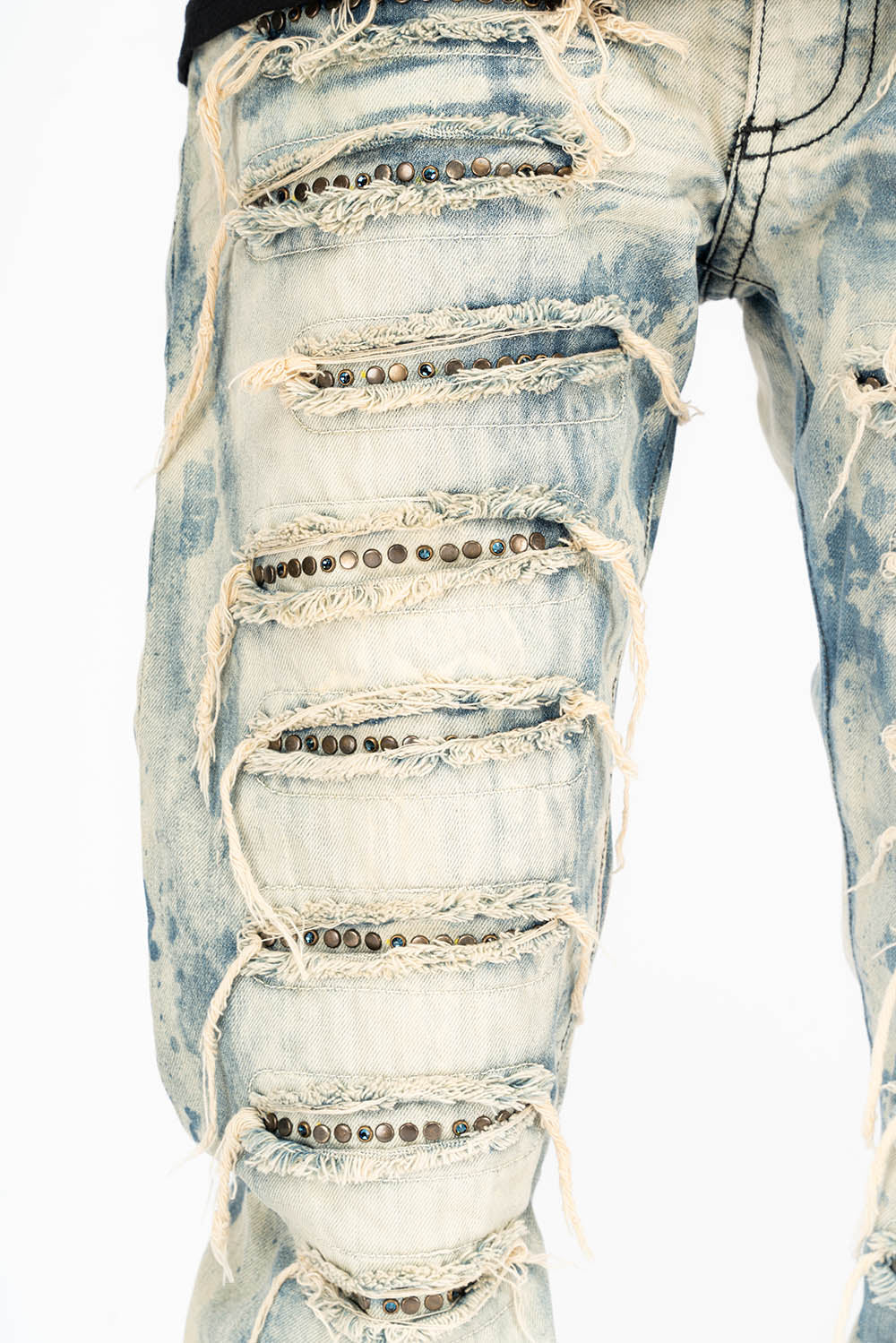 ROBIN'S VINTAGE EDITION JEANS WITH CRYSTALS IN DESTROY CHEROKEE - Image 6