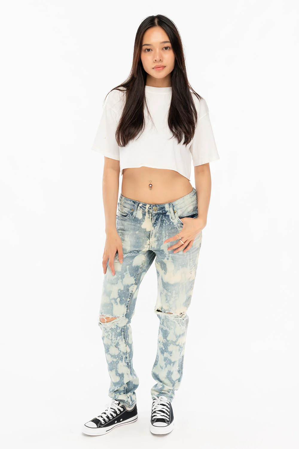 BOYFRIEND STYLE WOMENS JEANS IN MARCEL INDIGO WASH - Image 4