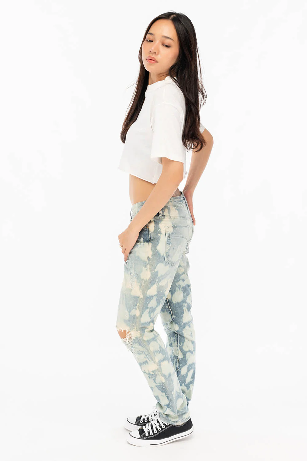BOYFRIEND STYLE WOMENS JEANS IN MARCEL INDIGO WASH - Image 7