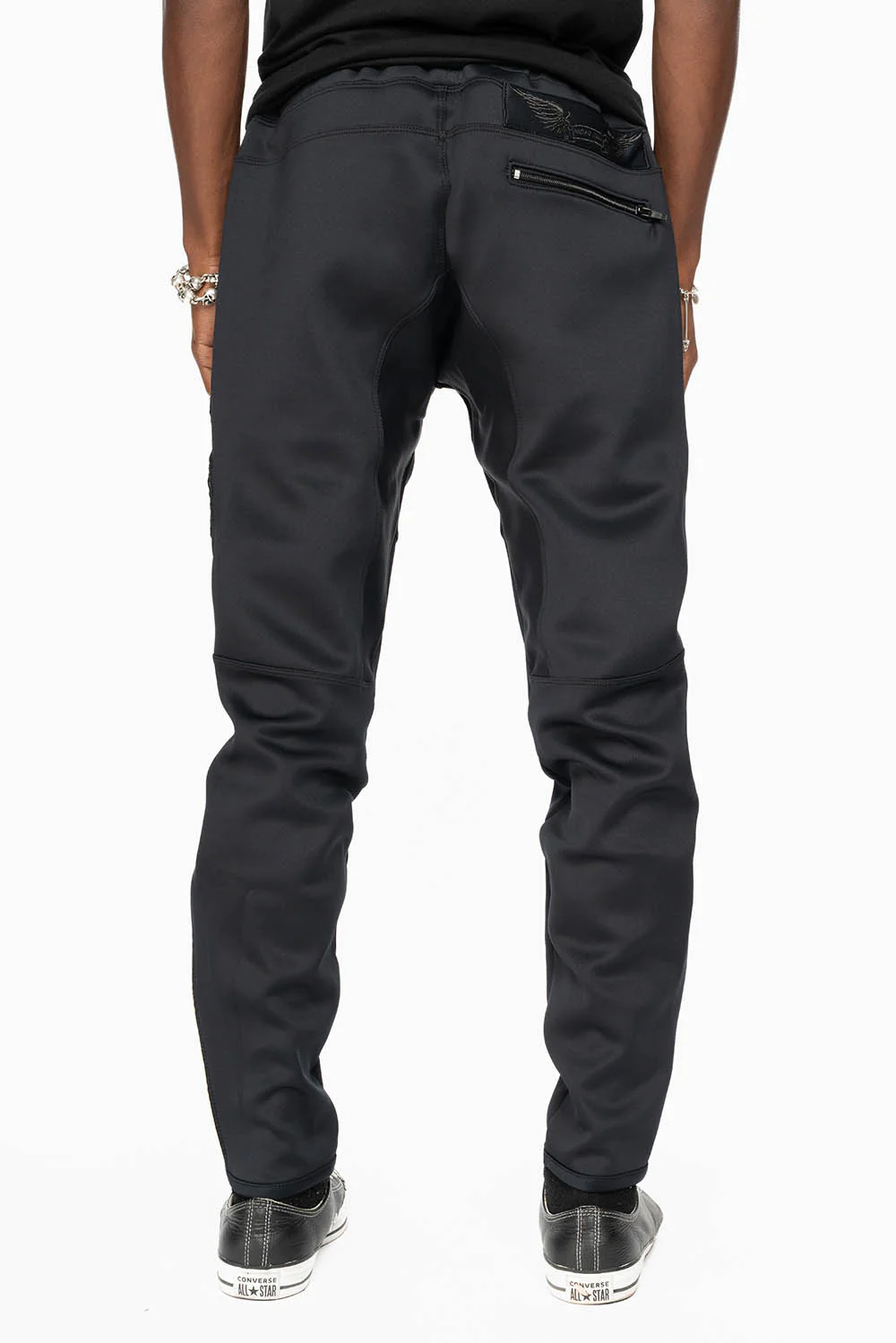 JOGGER IN BLACK WITH TIGER PATCH - Image 4