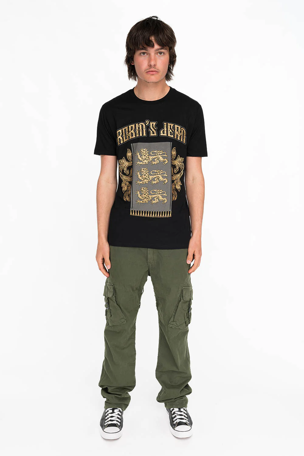 3 LIONS TEE IN BLACK - Image 3