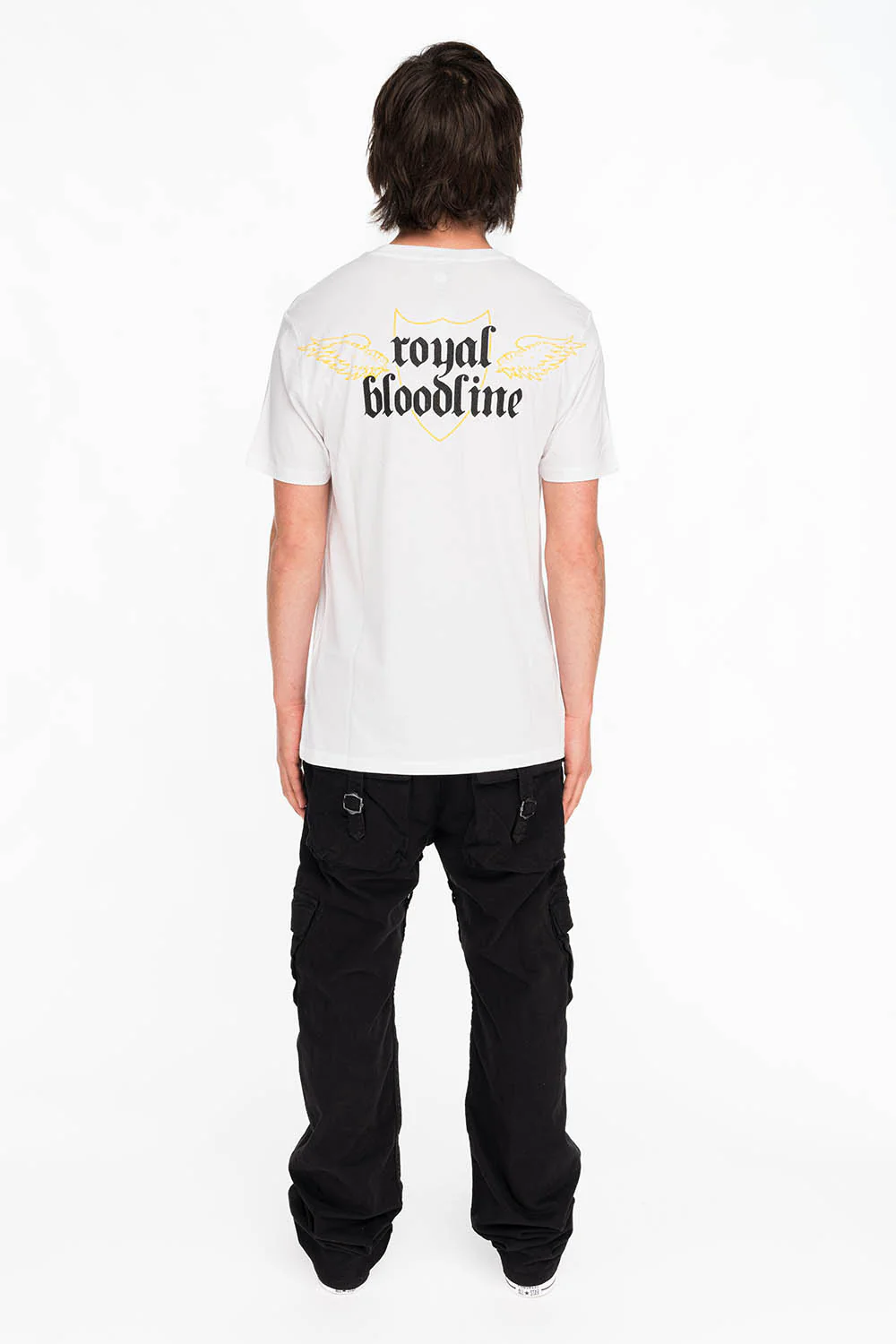 EAGLE CREST TEE IN WHITE AND YELLOW - Image 4