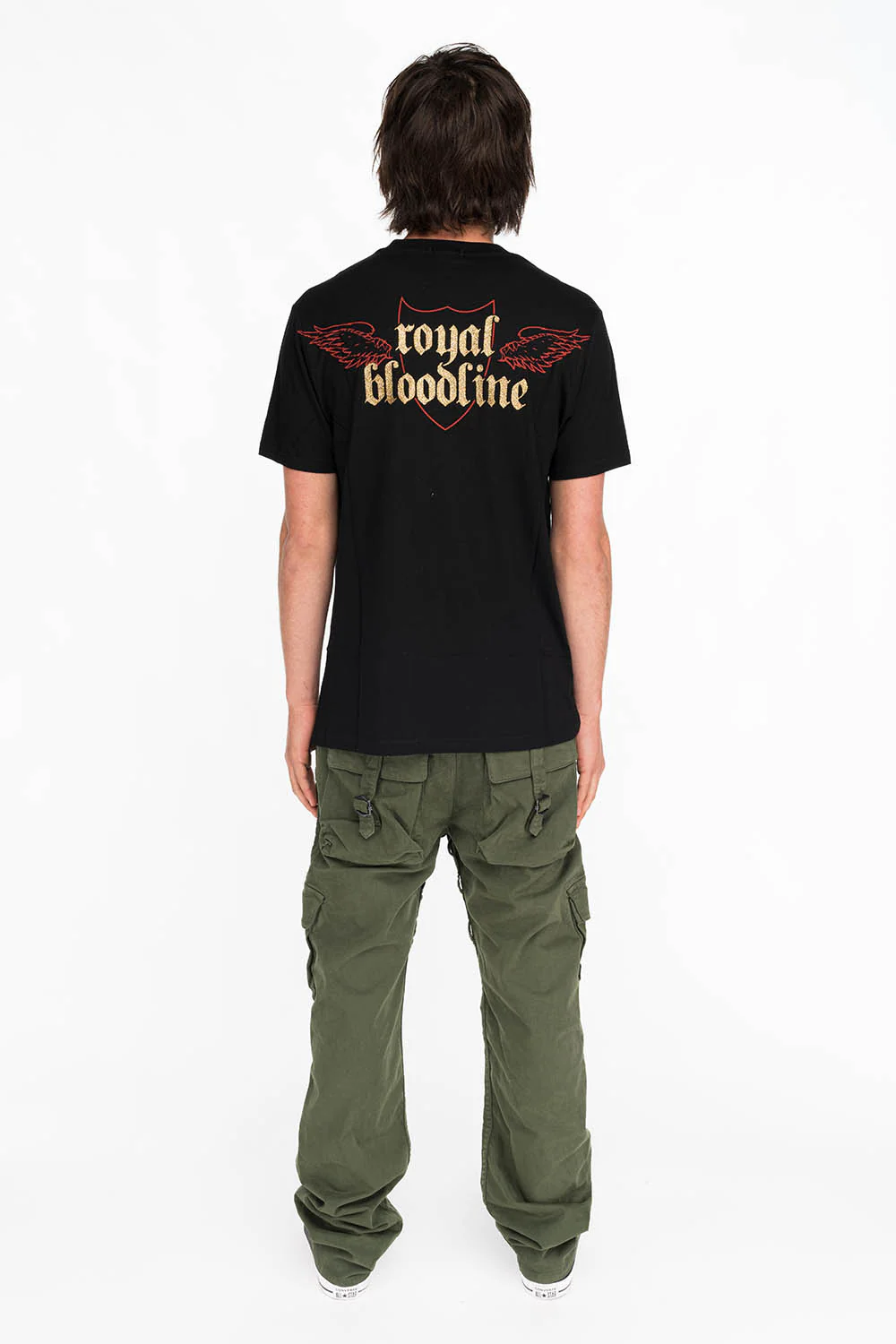 EAGLE CREST TEE IN BLACK - Image 4