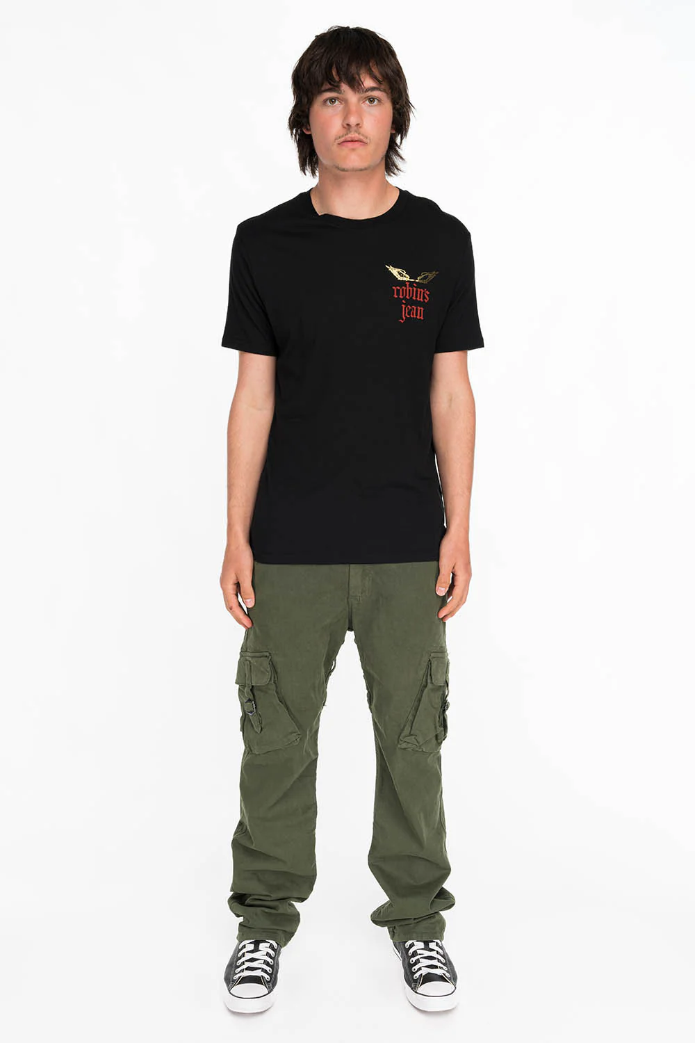 DRAGON KNIGHT TEE WITH GOLD FOIL PRINT IN BLACK - Image 4