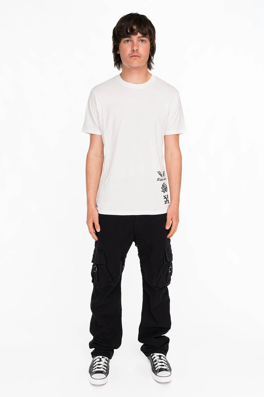 KING OF ROSES TEE IN WHITE - Image 4