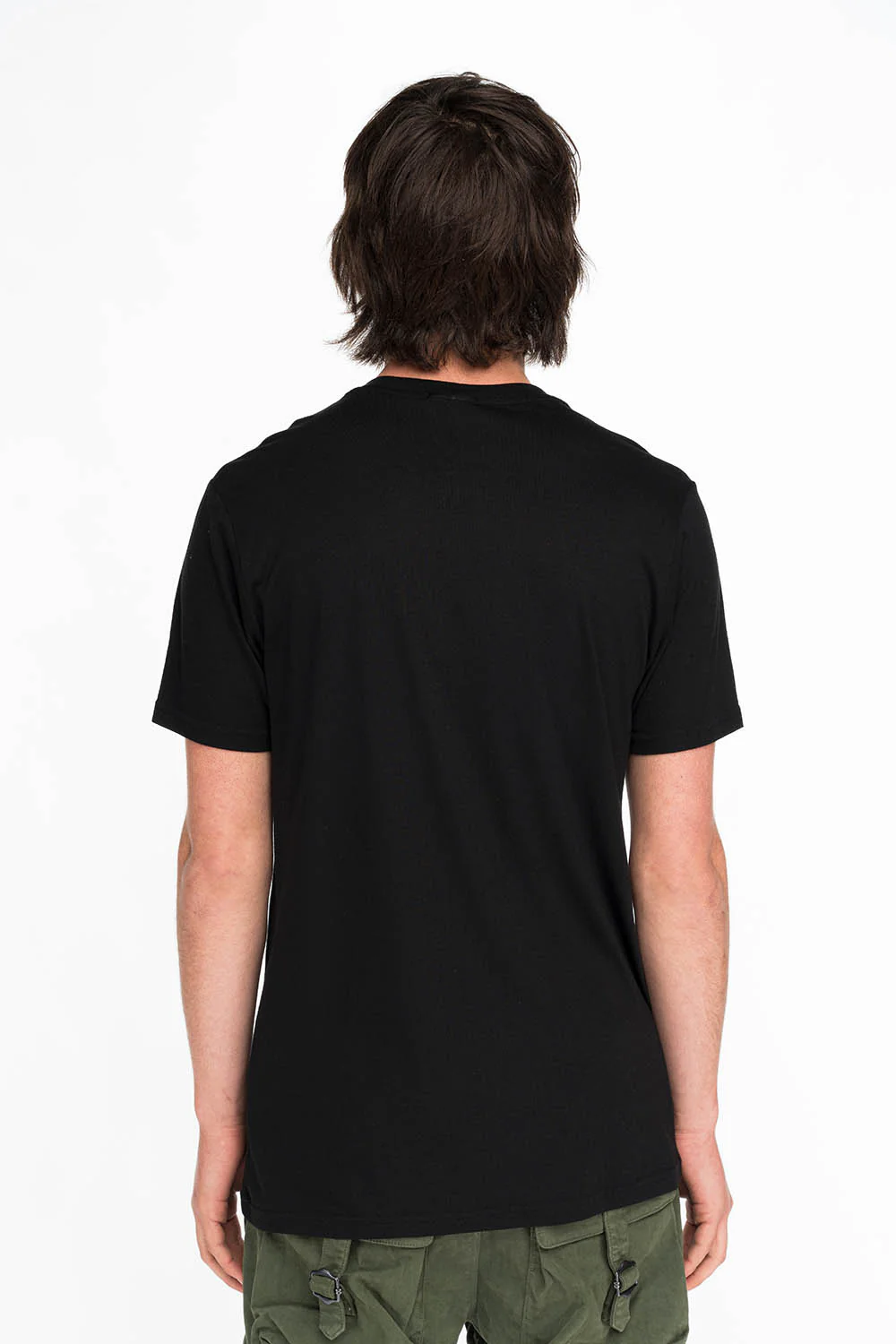 GOLD GLITTER FLEUR TEE IN BLACK - Image 2