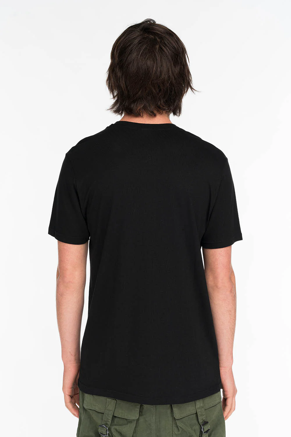 RED GLITTER FLEUR TEE IN BLACK - Image 2
