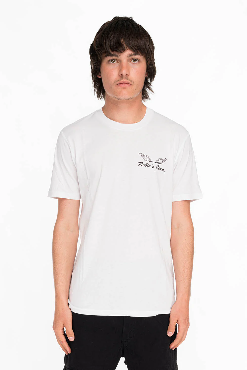 ROBIN WINGS TEE IN WHITE BLACK - Image 2