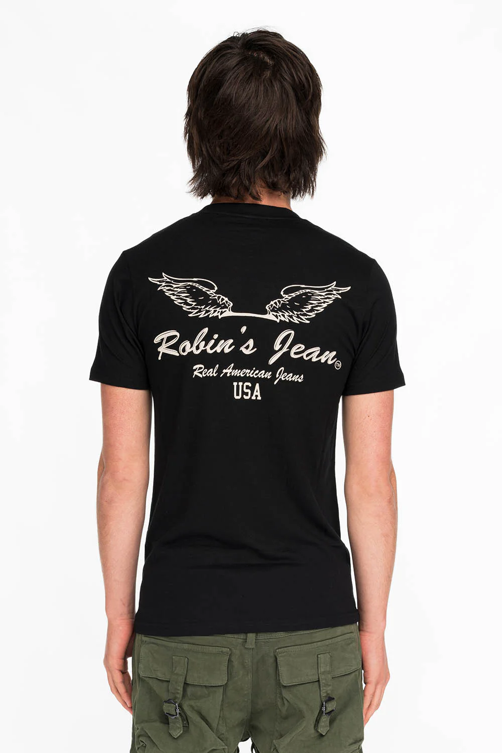 ROBIN WINGS TEE IN BLACK WHITE - Image 2
