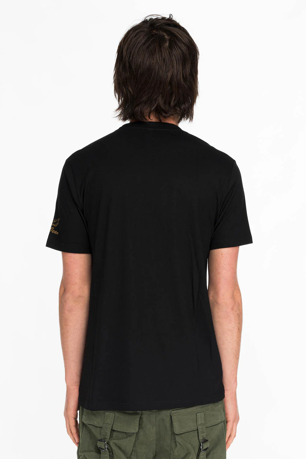 CRYSTAL CROSS TEE IN BLACK - Image 2