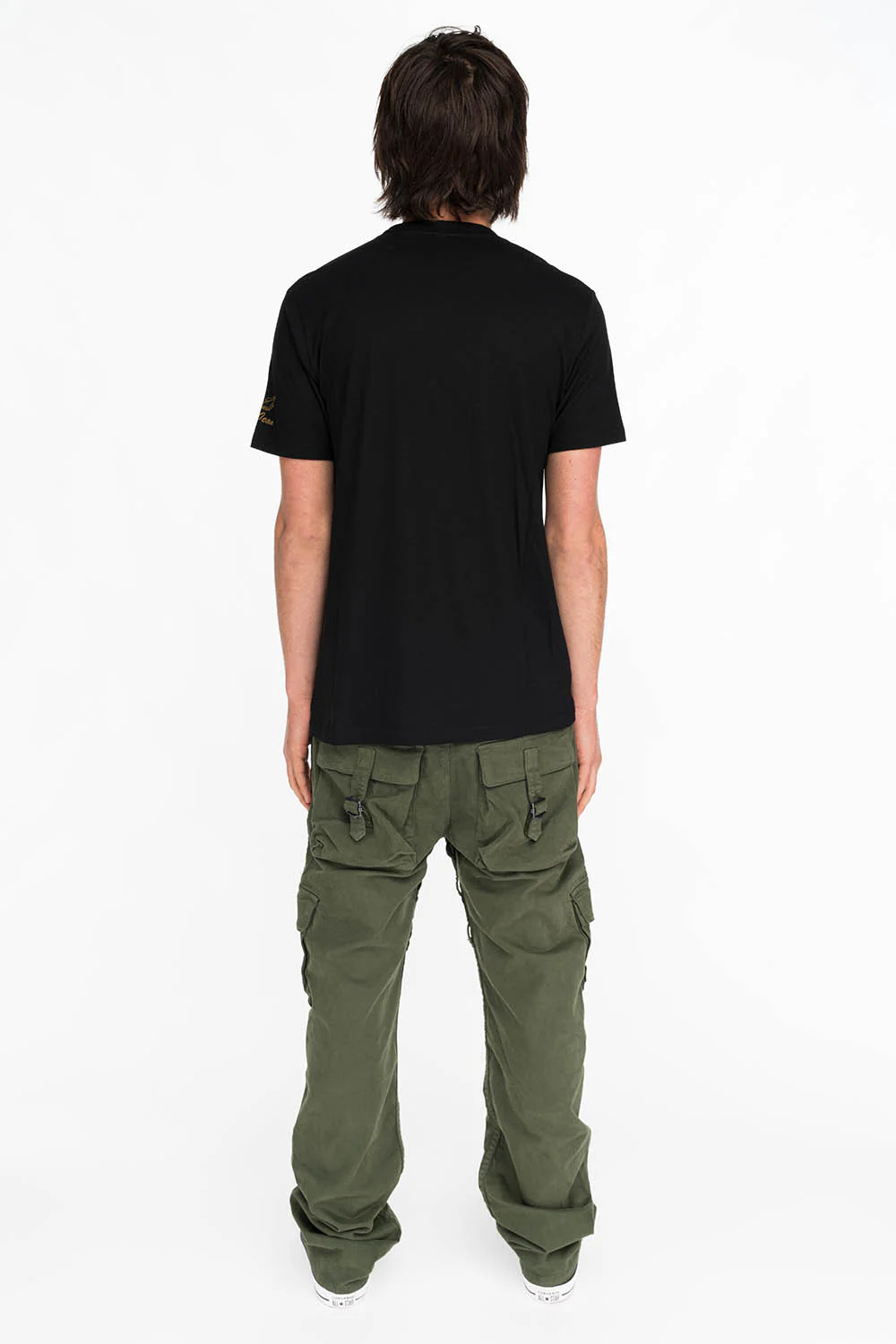 CRYSTAL CROSS TEE IN BLACK - Image 4