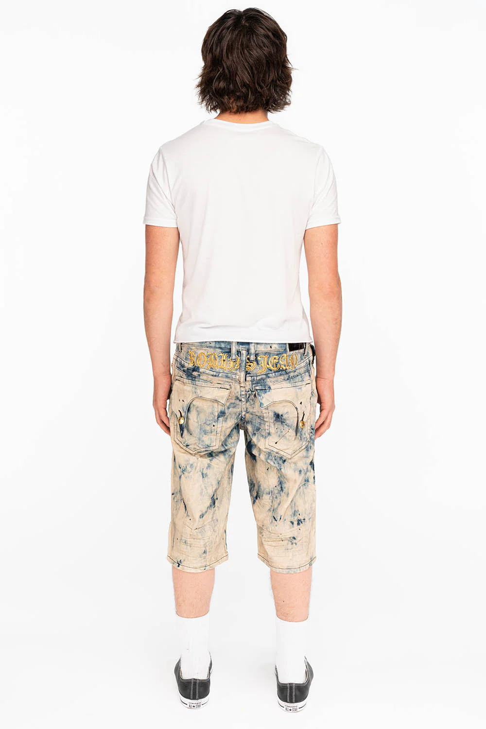 KILLER FLAP SHORTS IN TIE DYE BLUE - Image 5