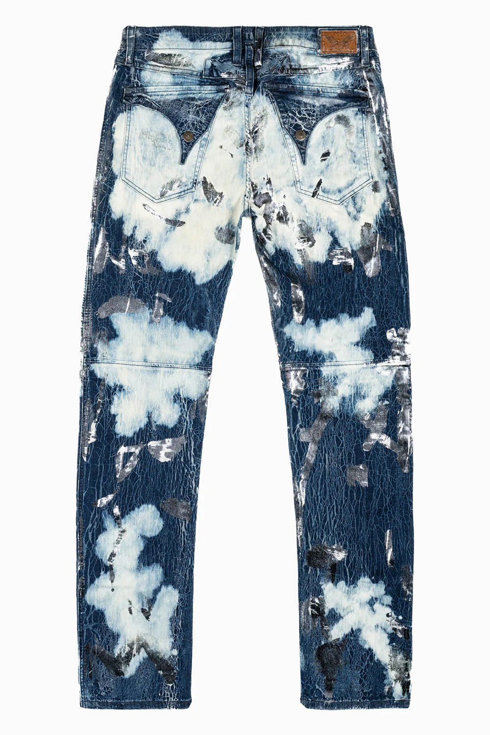 MENS BIKER JEANS WITH FLAP IN TINA WASH - Image 2