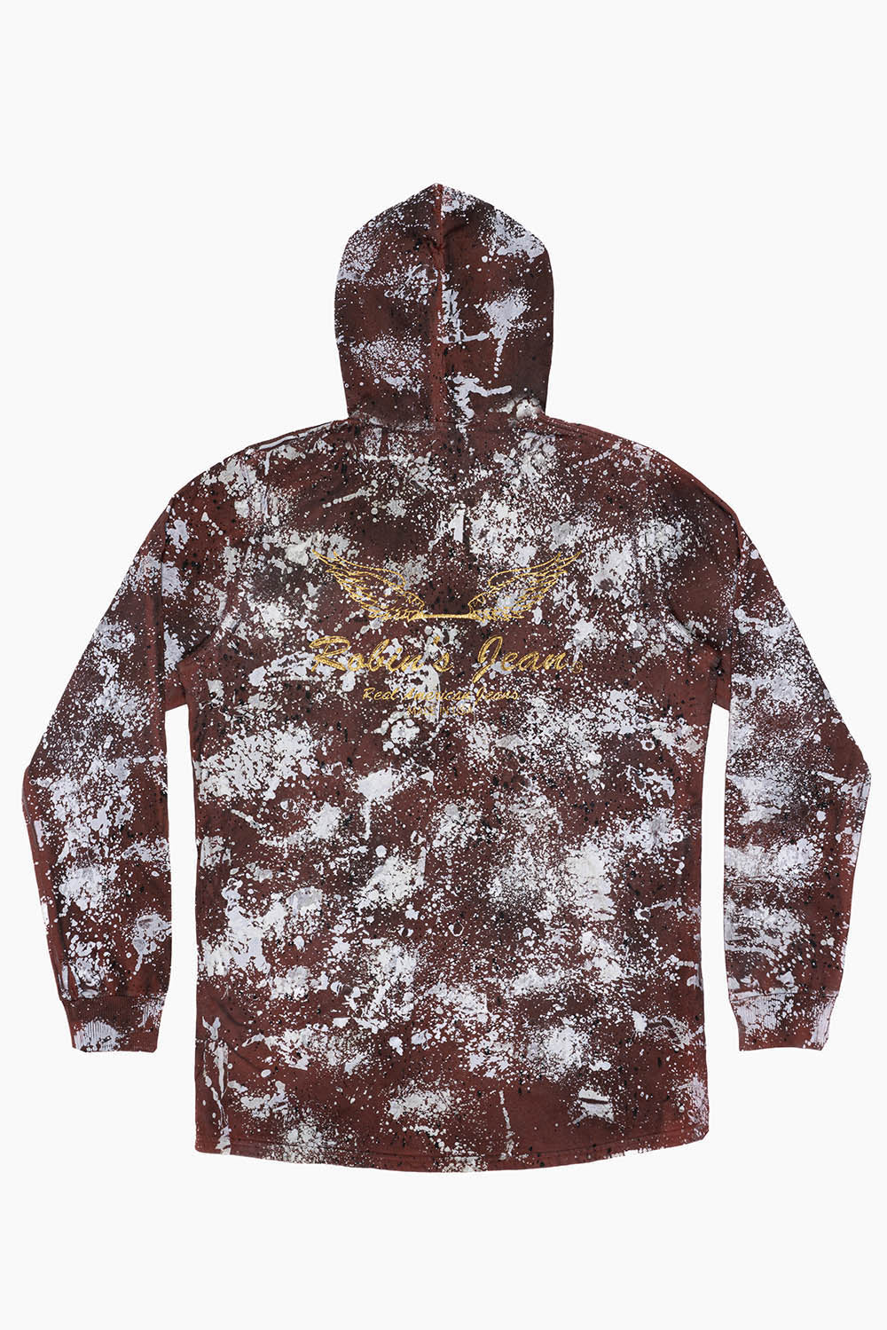 MENS LONG LENGTH PULLOVER HOODIE IN FURIOUS - Image 2