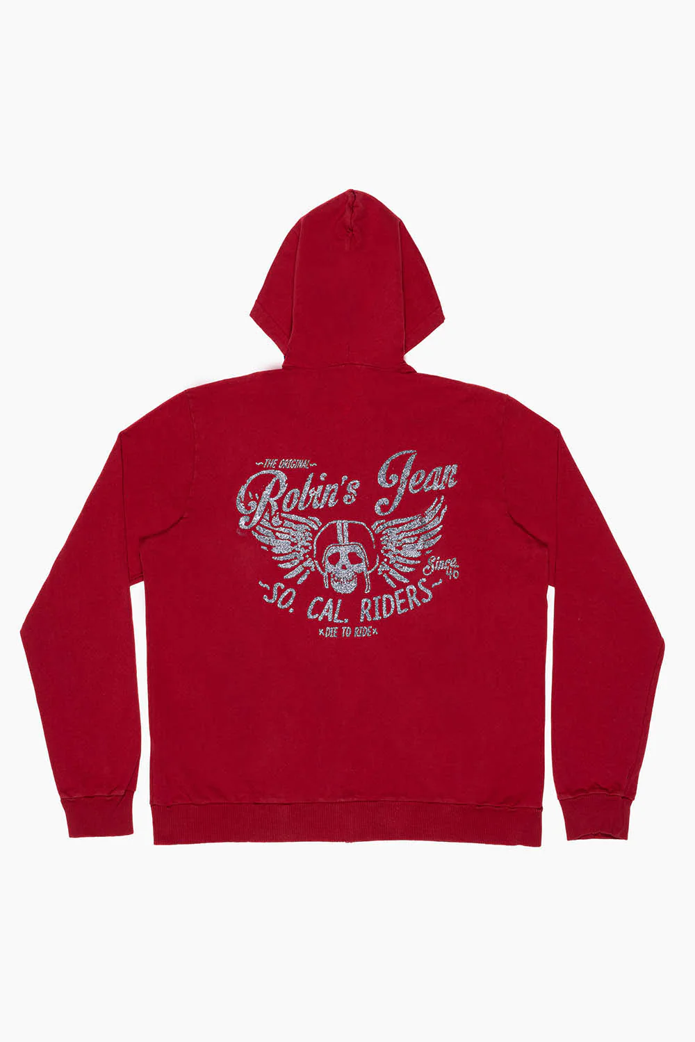 MENS RIDER PULLOVER HOODIE IN RED