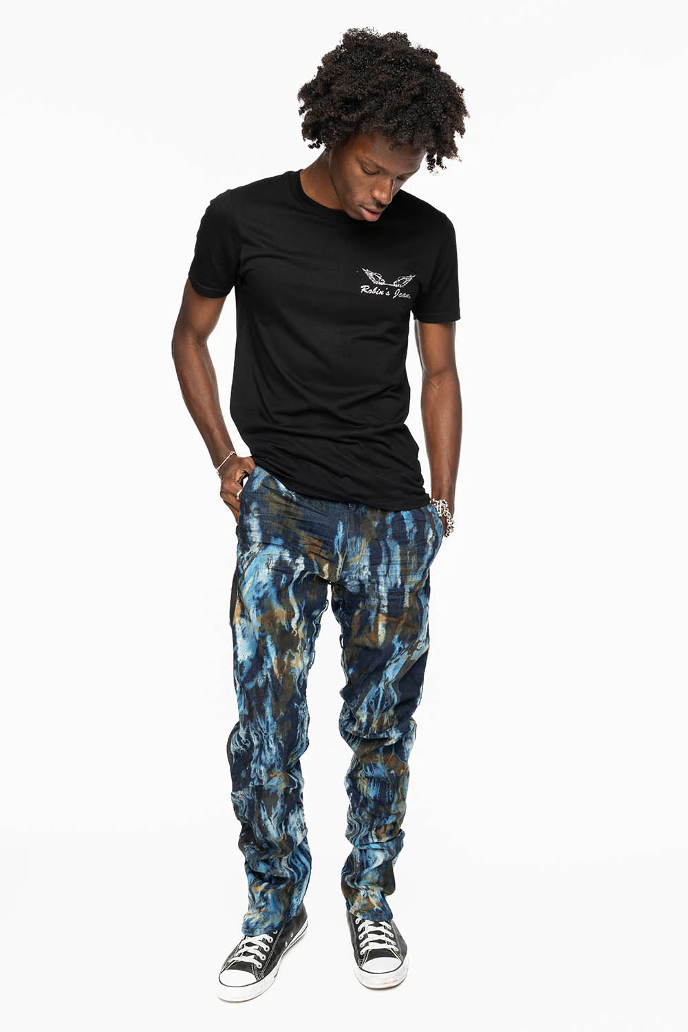 MENS WARRIOR MILITARY JEAN- PANTS IN BABA BLUE WASH - Image 4