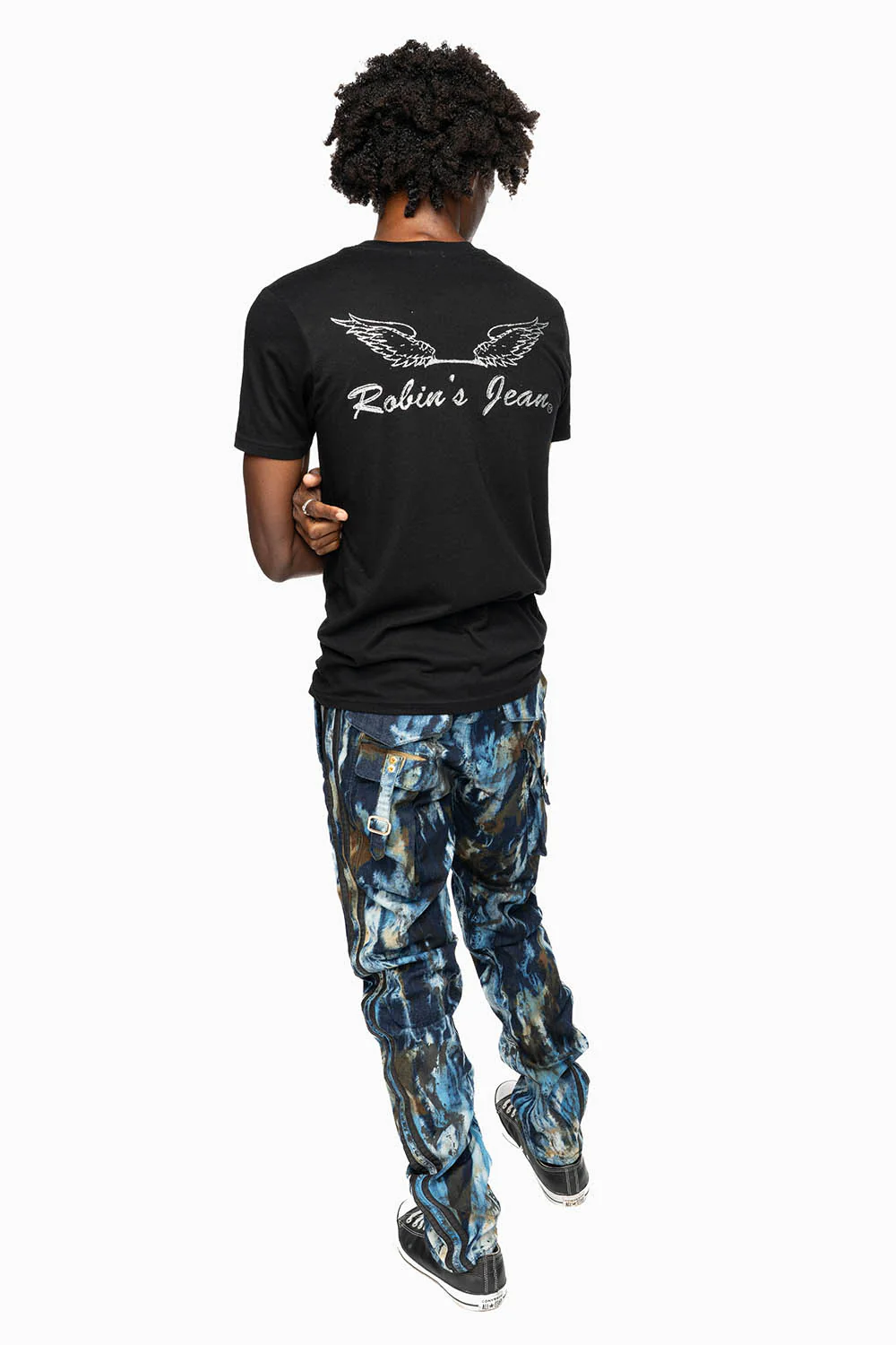 MENS WARRIOR MILITARY JEAN- PANTS IN BABA BLUE WASH - Image 5