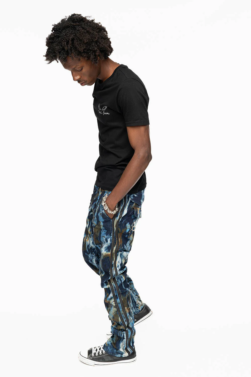 MENS WARRIOR MILITARY JEAN- PANTS IN BABA BLUE WASH - Image 7