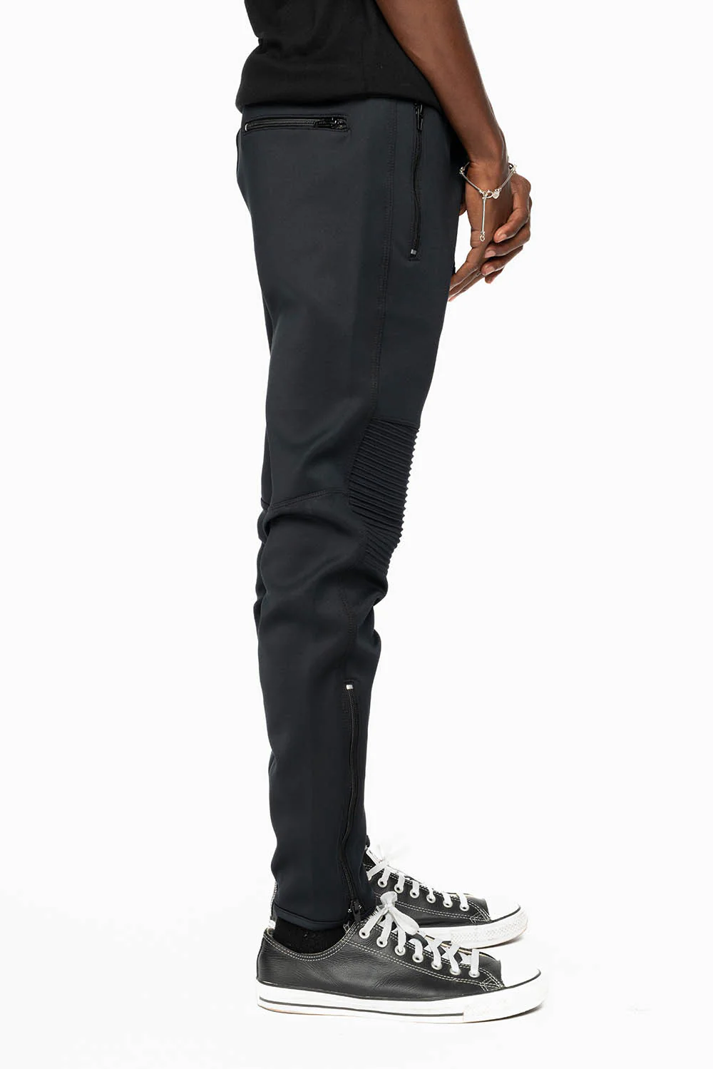 MOTO JOGGER IN BLACK - Image 4