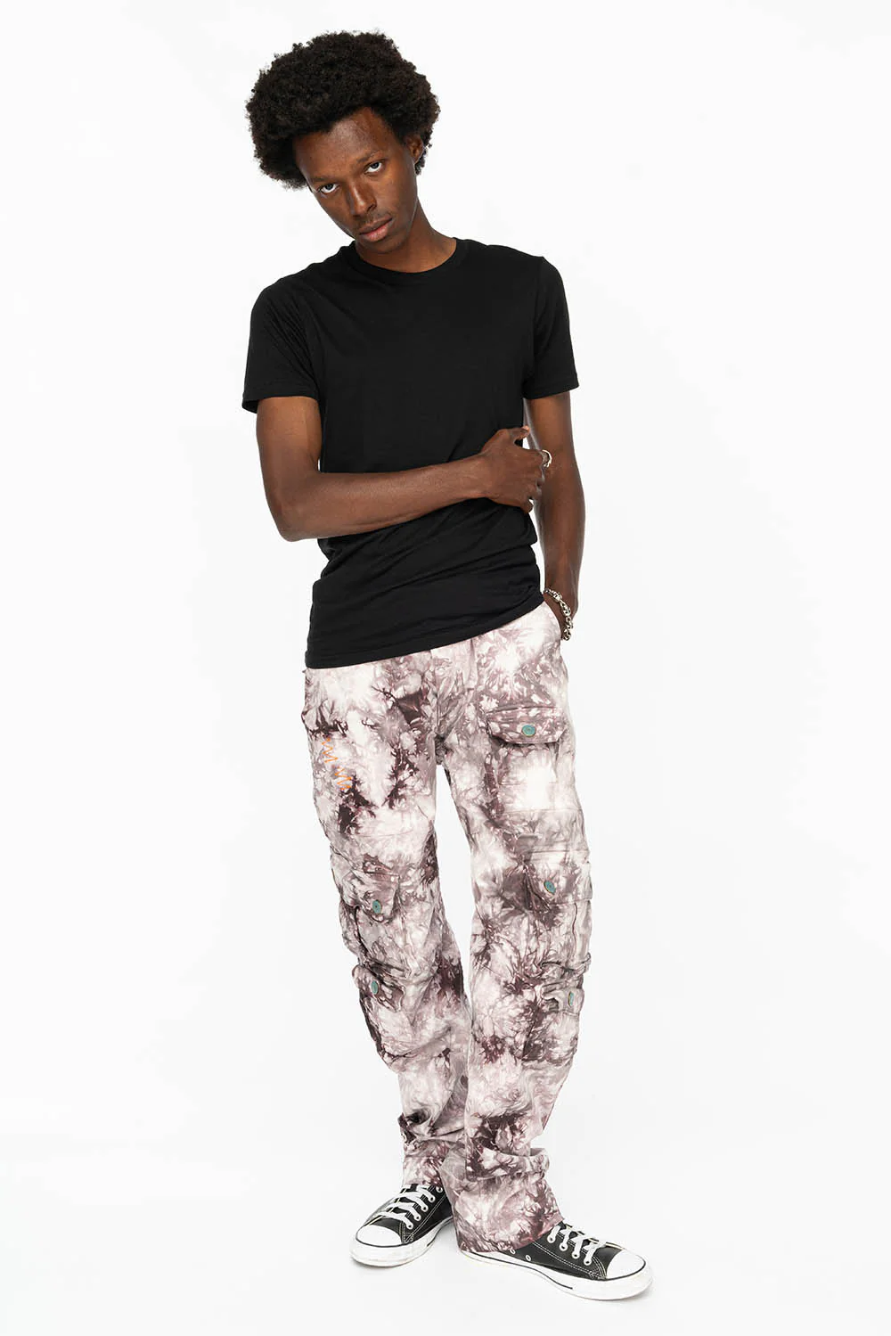 ORIGINAL ROBIN’S JEAN CALL OF DUTY CARGO PANTS IN CRYSTAL TIE DYE PURPLE - Image 4