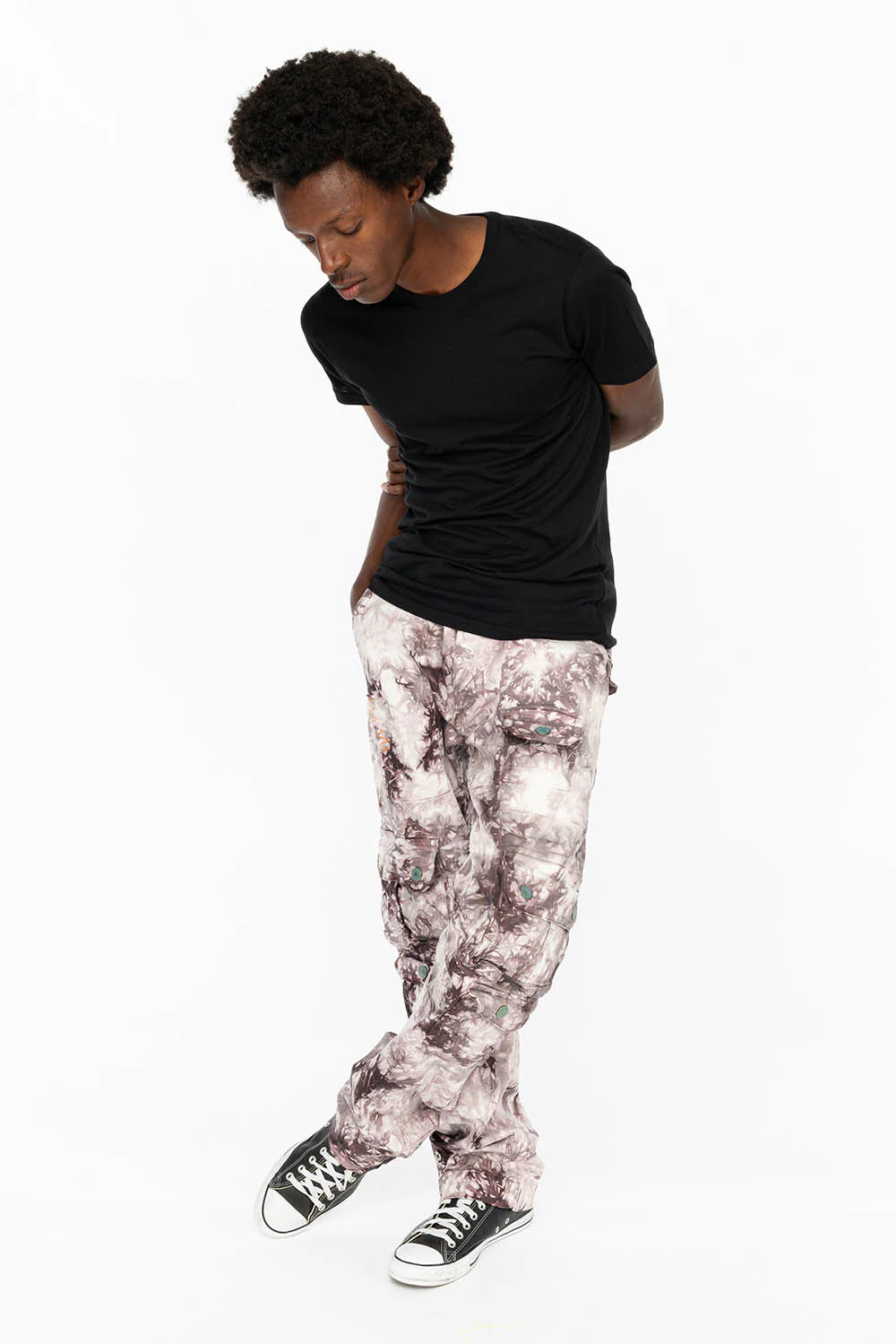 ORIGINAL ROBIN’S JEAN CALL OF DUTY CARGO PANTS IN CRYSTAL TIE DYE PURPLE - Image 5