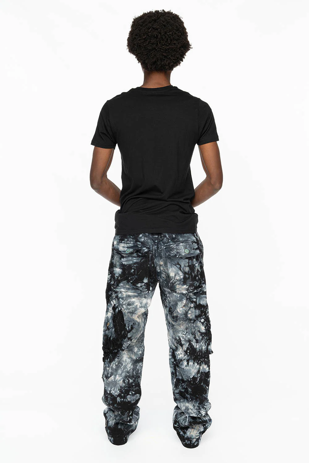 ORIGINAL ROBIN’S JEAN CALL OF DUTY CARGO PANTS IN CRYSTAL TIE DYE BLK - Image 5