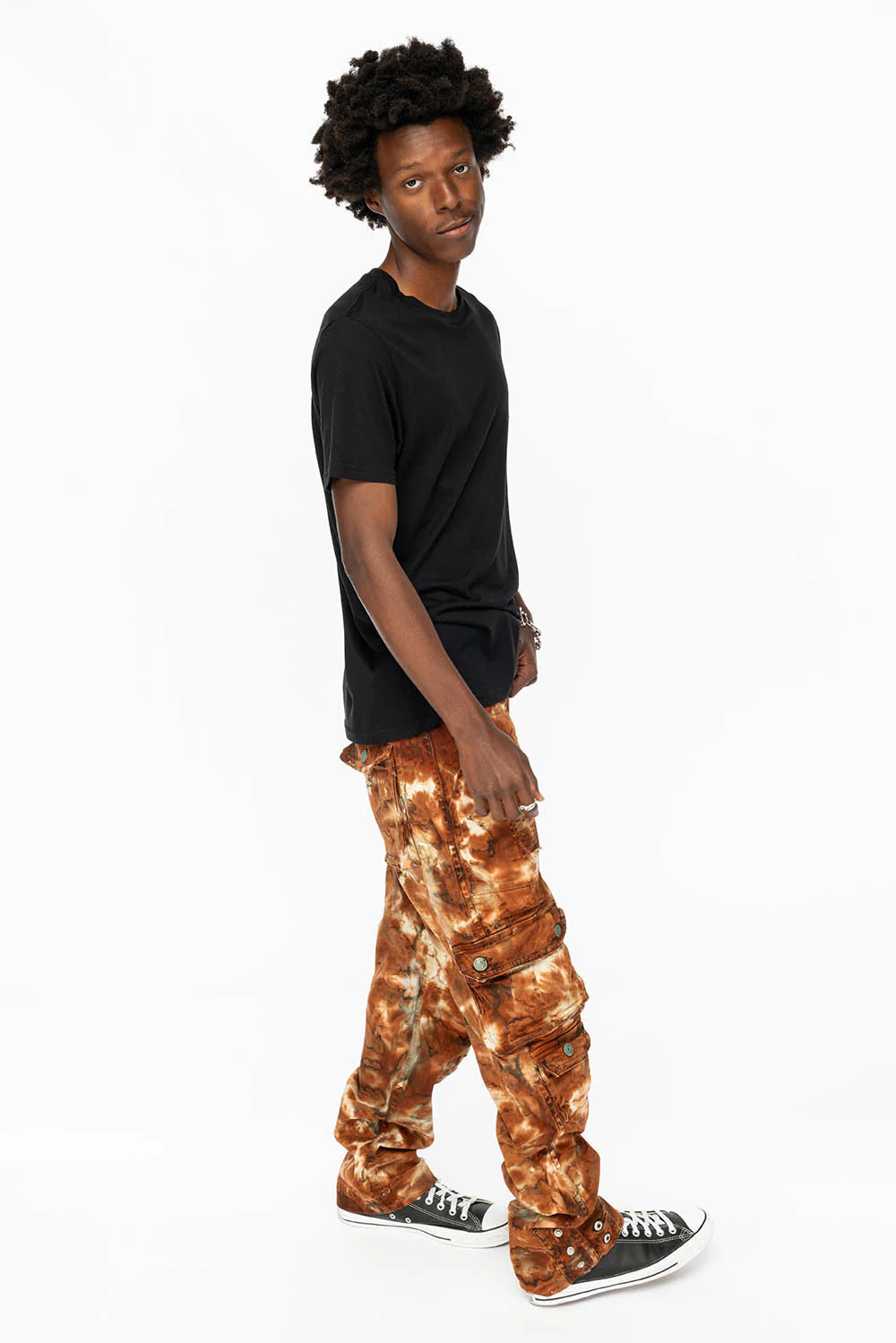 ORIGINAL ROBIN’S JEAN CALL OF DUTY CARGO PANTS IN TIE DYE MUD BROWN - Image 7