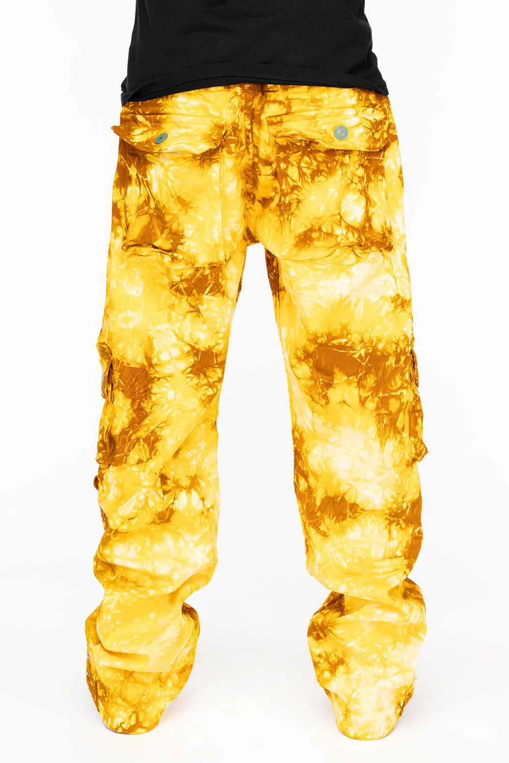 ORIGINAL ROBIN’S JEAN CALL OF DUTY CARGO PANTS IN TYE DYE TAN YELLOW - Image 7
