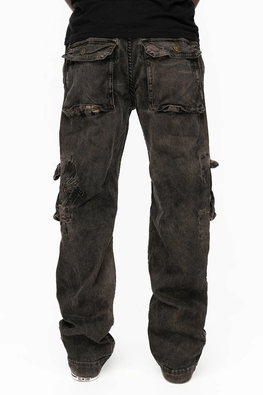 ORIGINAL ROBIN’S JEAN CALL OF DUTY CARGO PANTS IN VINTAGE CHARCOAL WASH - Image 8