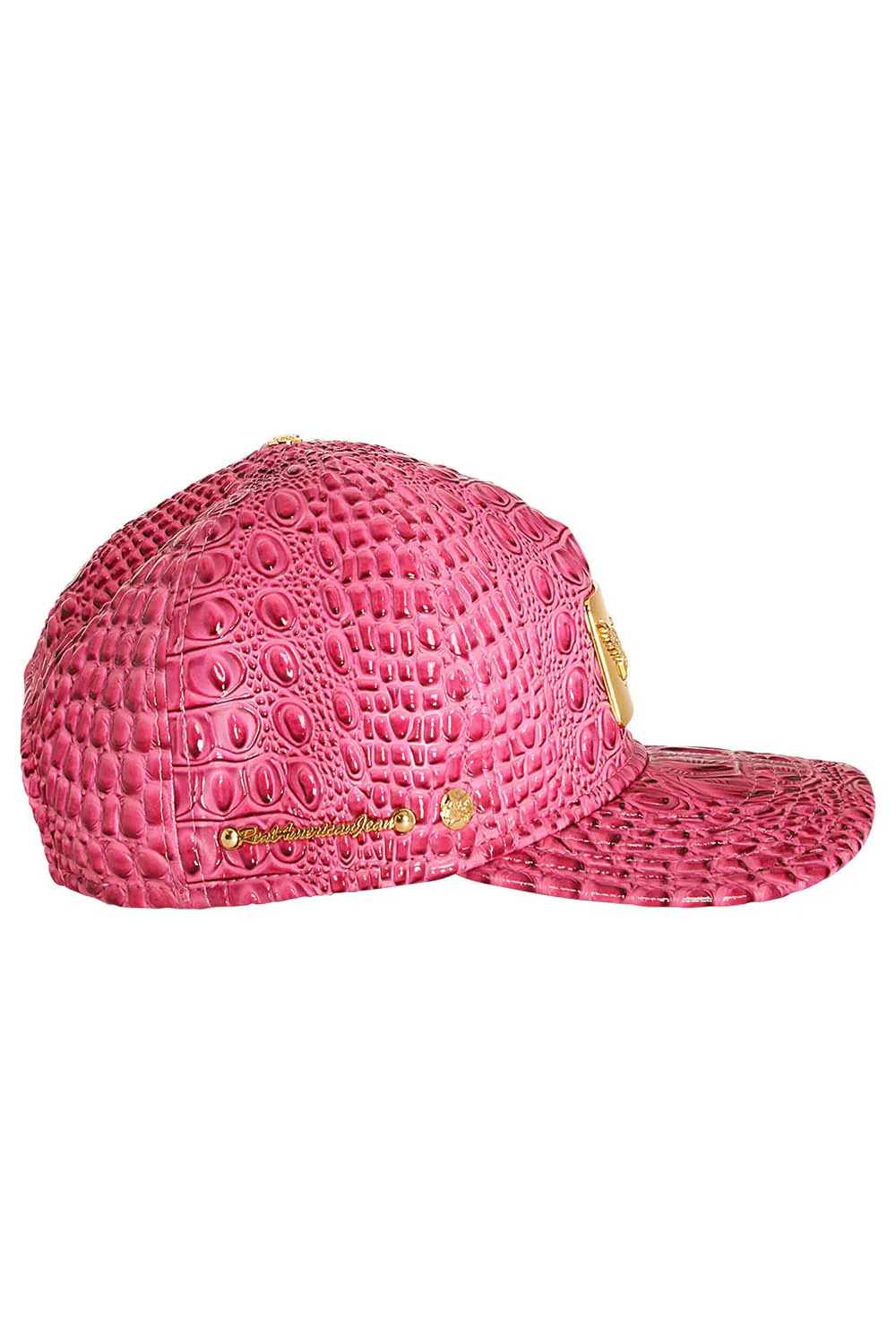 ROBIN'S GOLD TAG CAP IN PINK CROC - Image 3