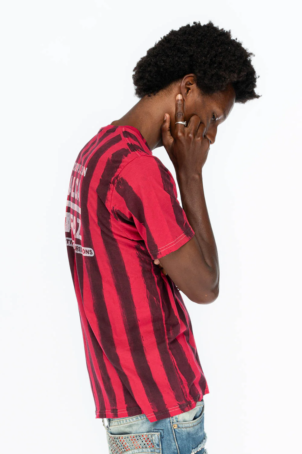 PRISONER BLACK/RED T-SHIRT  WITH RJ ALCATRAZ PRINT - Image 4