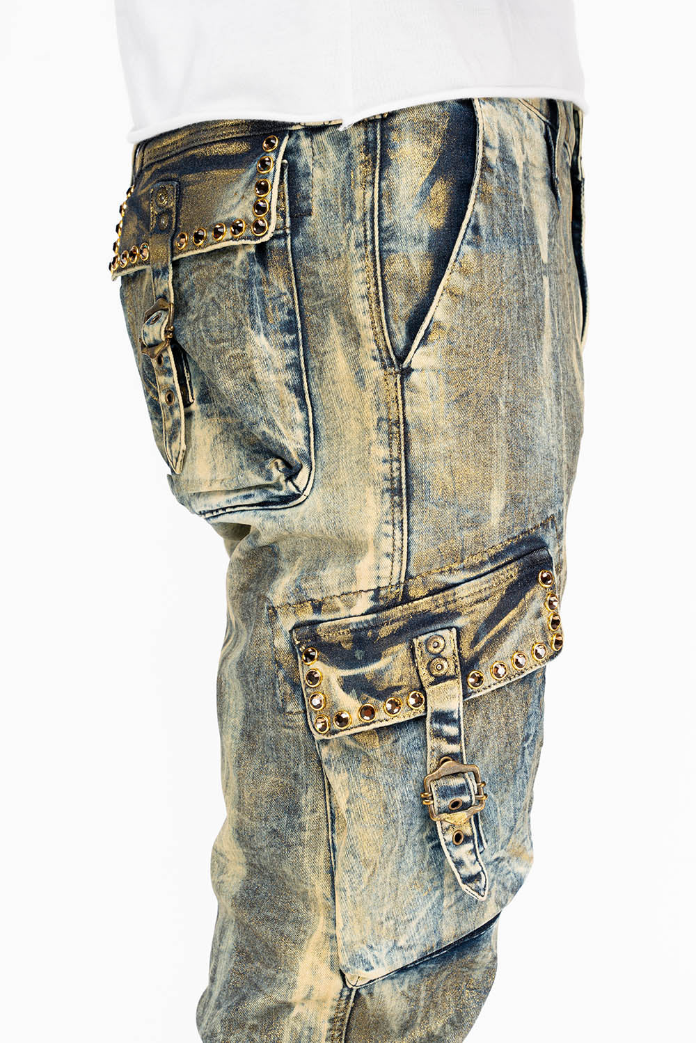 CLASSIC PREDATOR CARGO IN GOLD WAX WITH CRYSTALS - Image 4