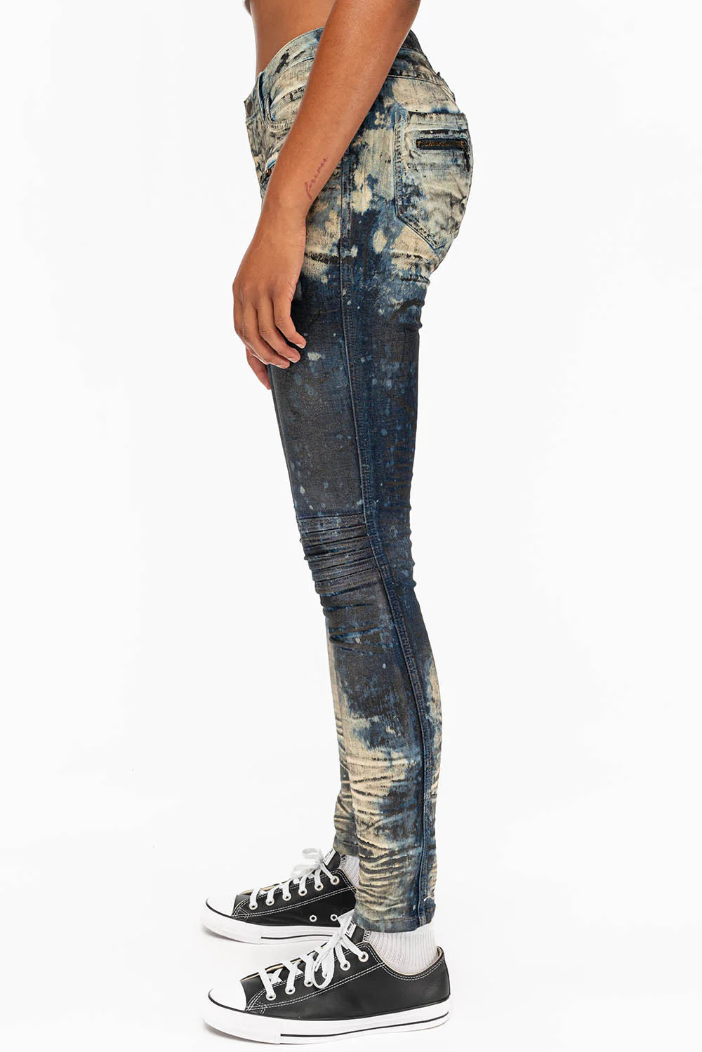 ROBIN'S BIKER WOMENS JEANS IN MONTREAL INDIGO - Image 3