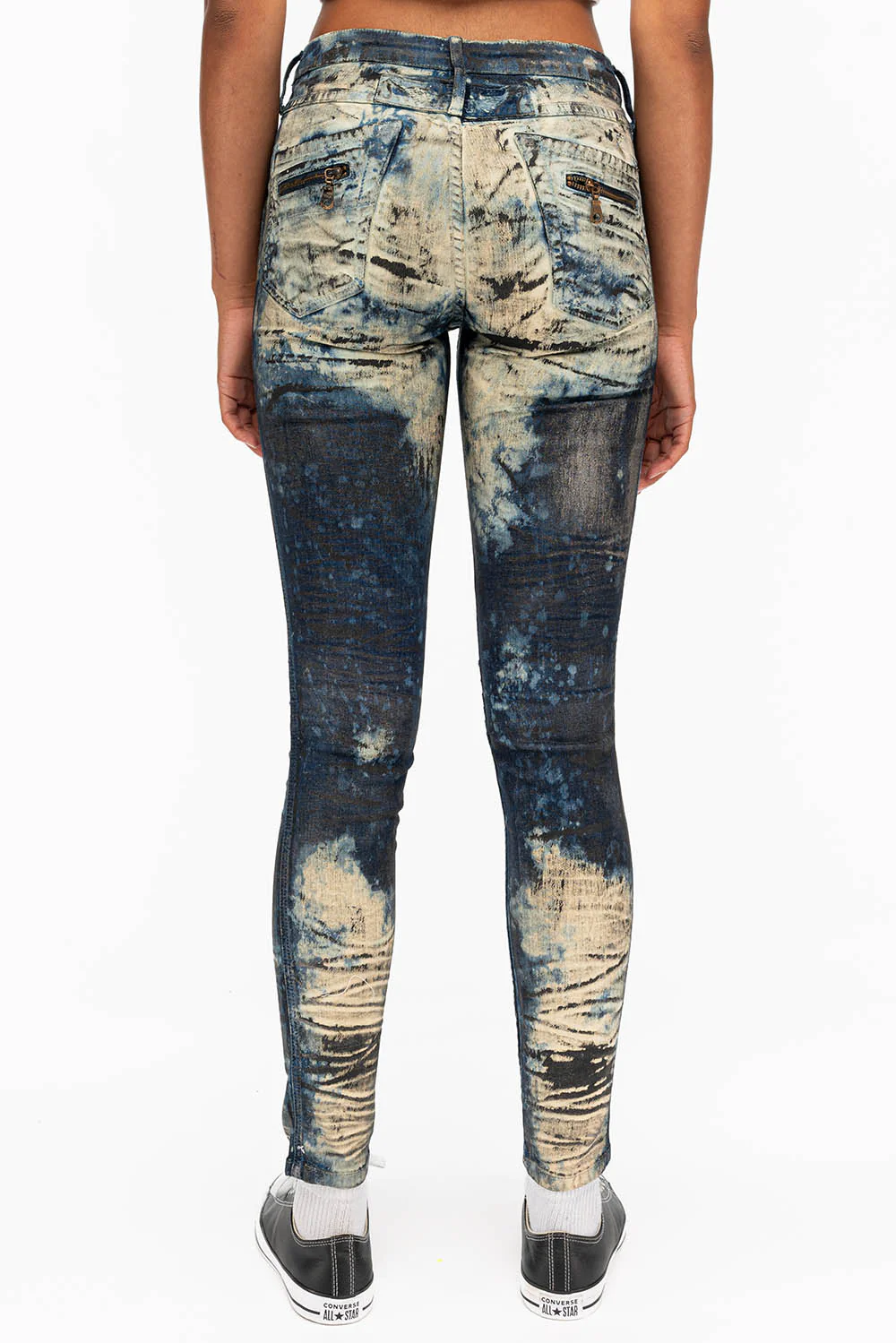 ROBIN'S BIKER WOMENS JEANS IN MONTREAL INDIGO - Image 4