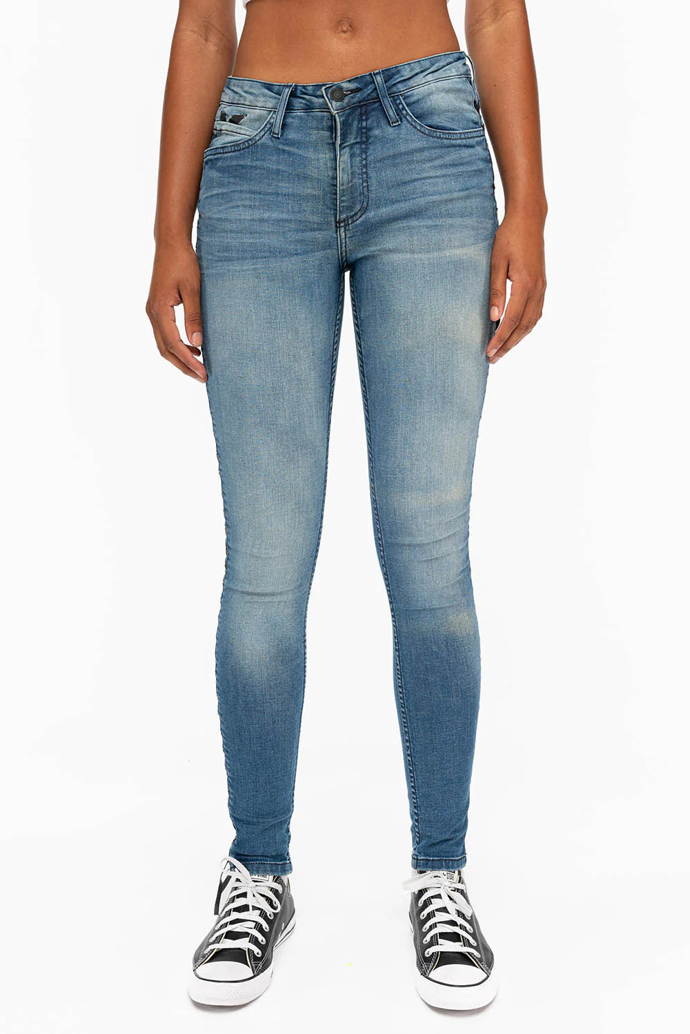 ROBIN'S WOMENS SKINNY MOTO JEANS IN ELROY MEDIUM - Image 2