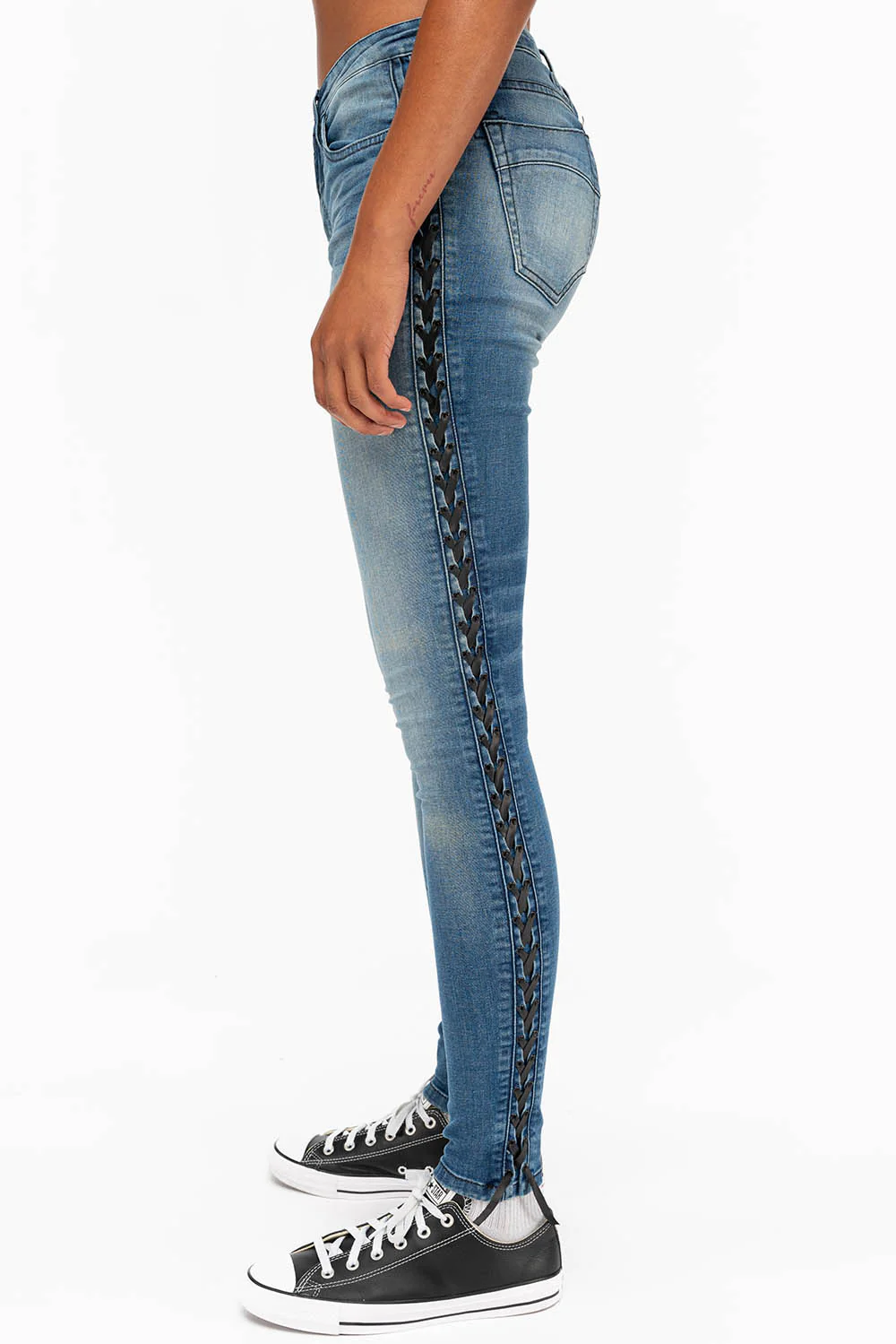 ROBIN'S WOMENS SKINNY MOTO JEANS IN ELROY MEDIUM - Image 3