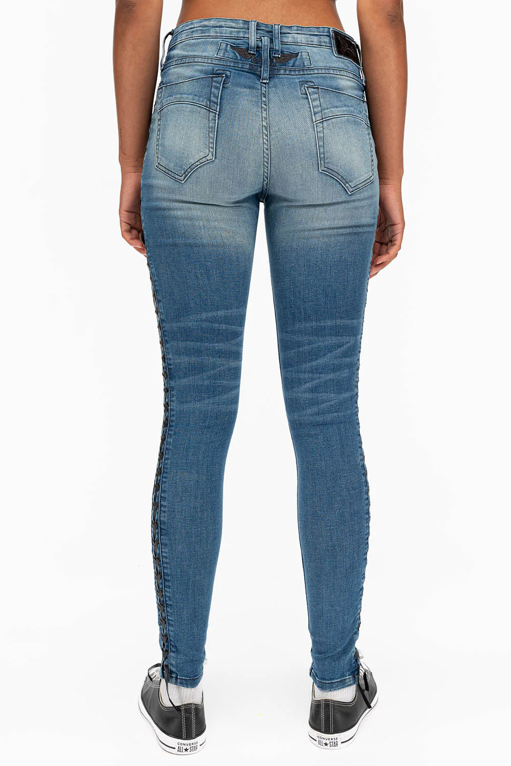 ROBIN'S WOMENS SKINNY MOTO JEANS IN ELROY MEDIUM - Image 4