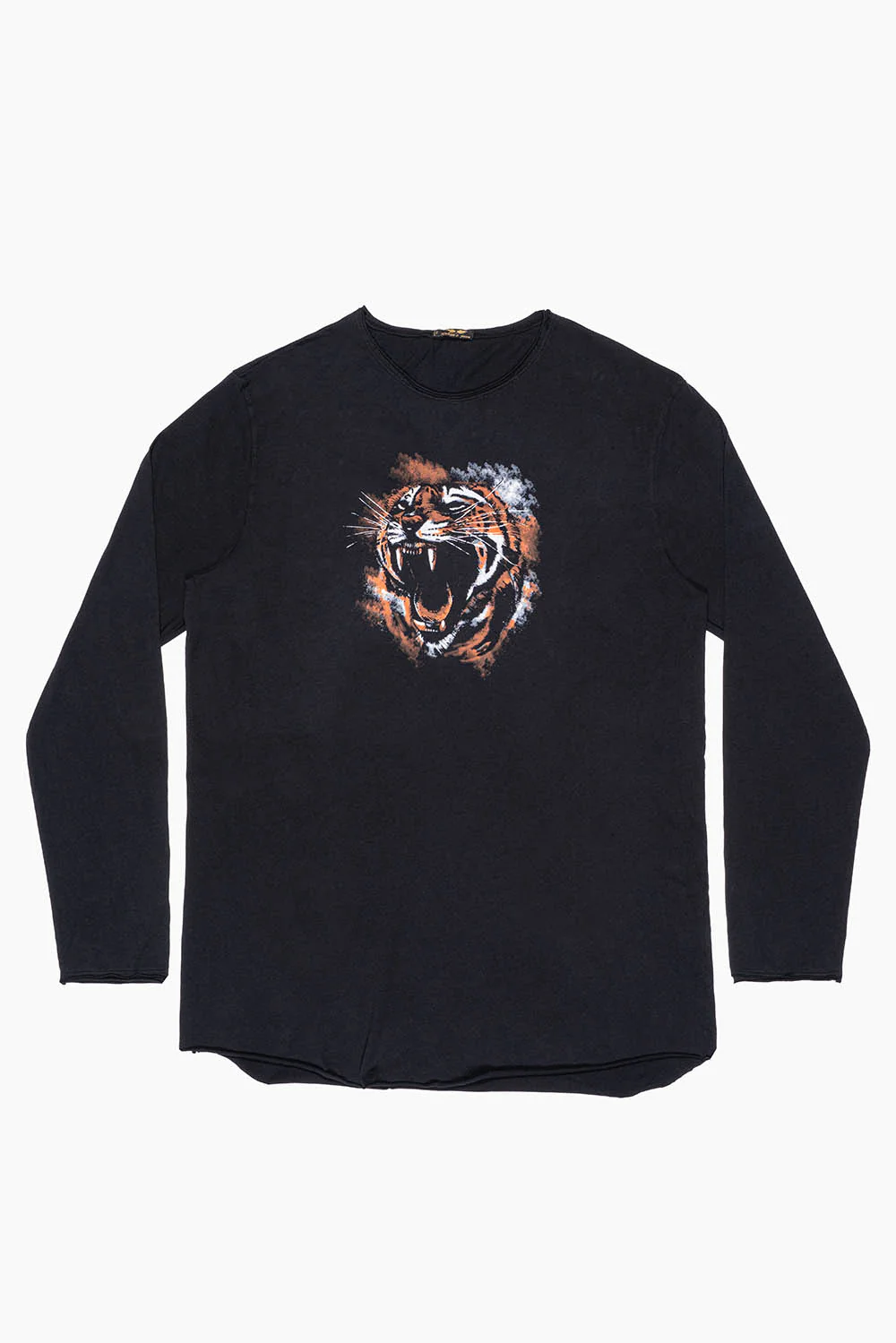 ROBIN’S LONG SLEEVE TIGER TEE IN BLACK