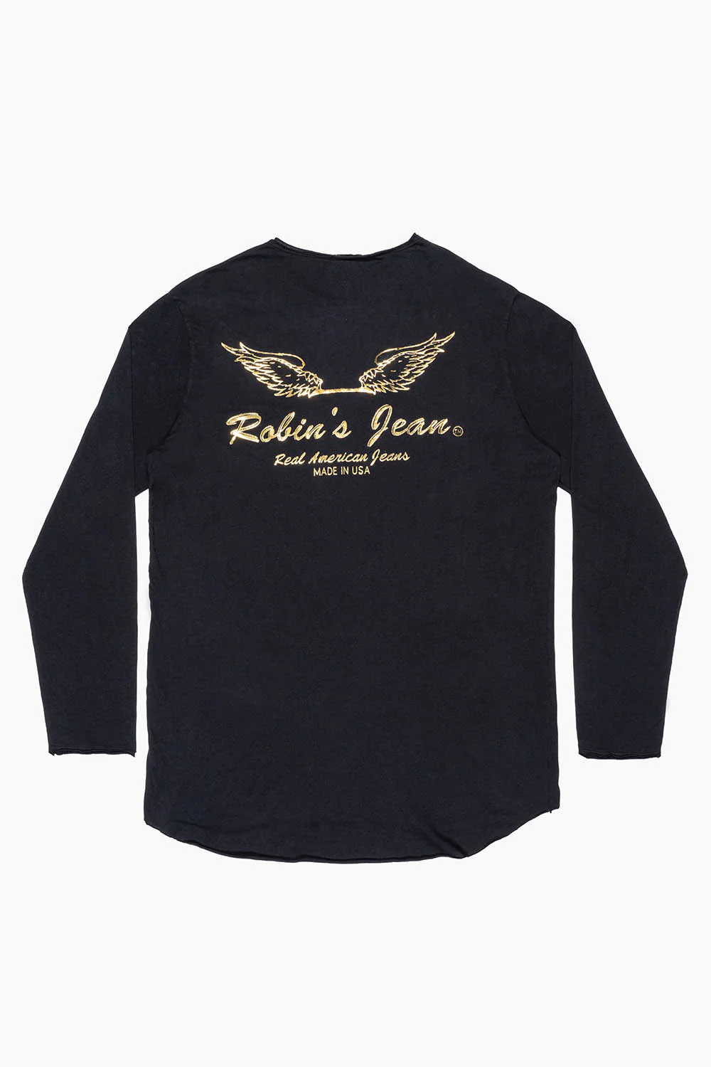 ROBIN’S LONG SLEEVE TIGER TEE IN BLACK - Image 2