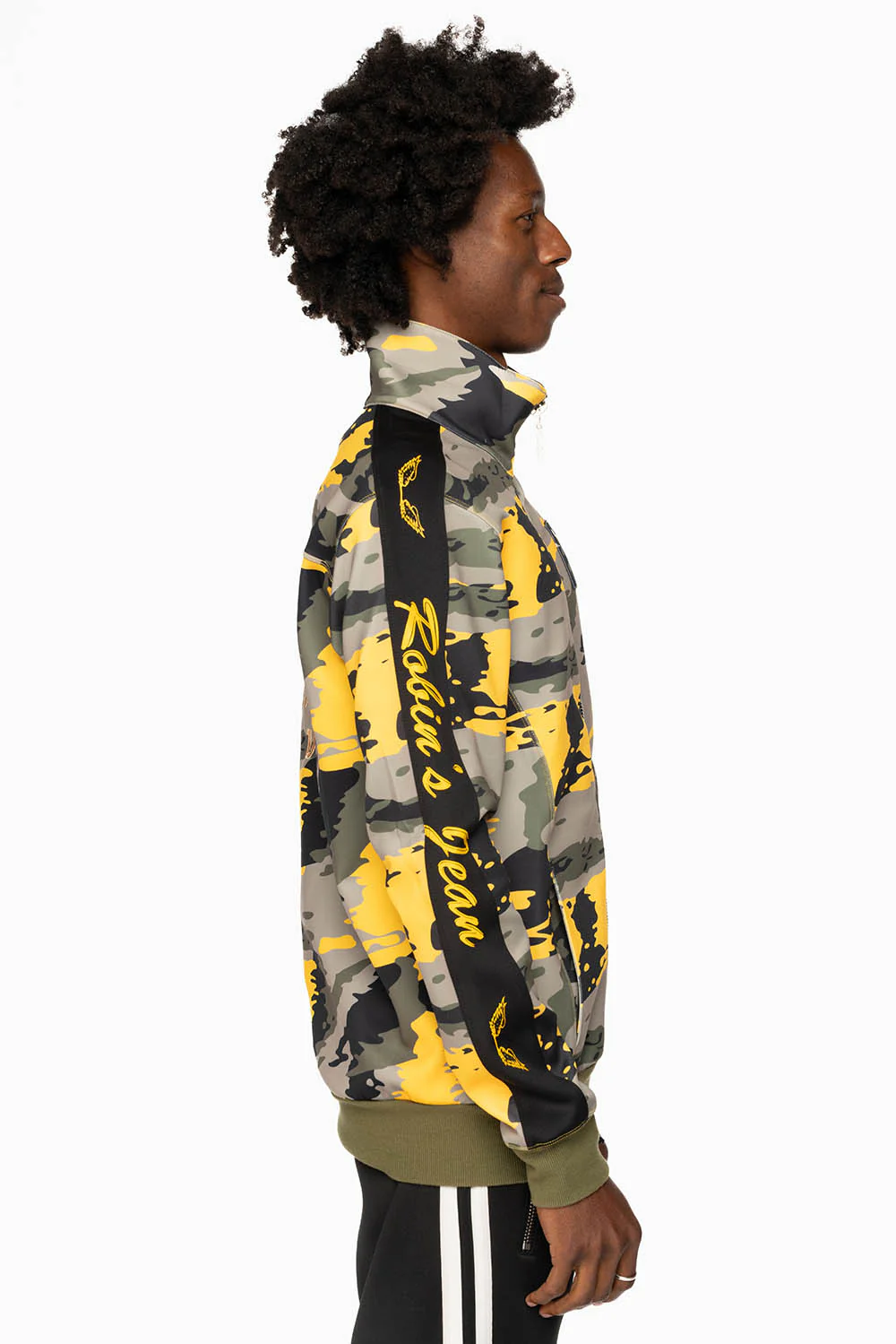 ROBIN’S TEAM TRACK JACKET IN CAMO YELLOW - Image 5
