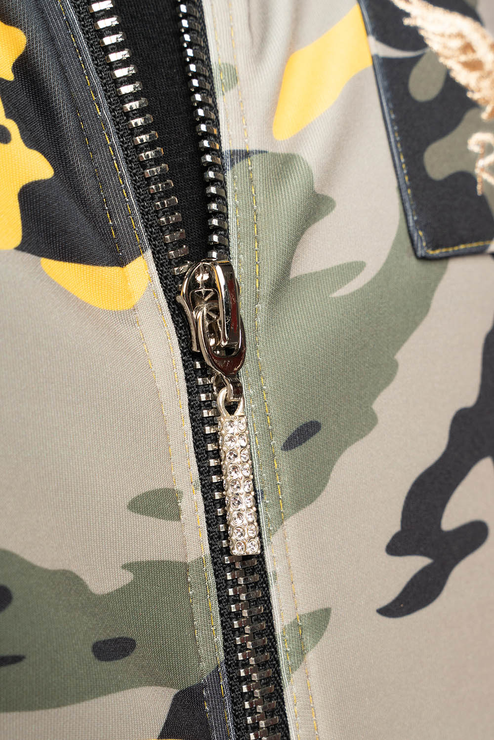 ROBIN’S TEAM TRACK JACKET IN CAMO YELLOW - Image 7